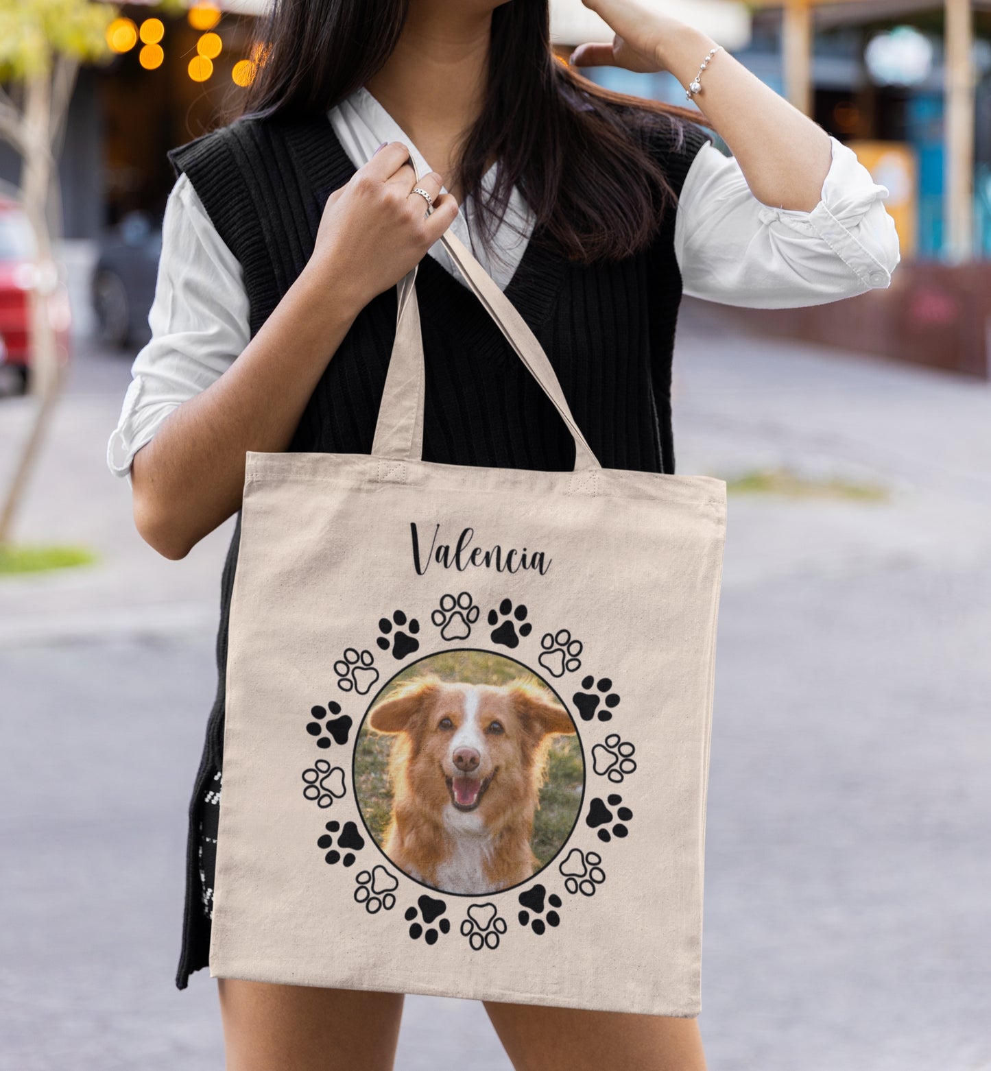 Personalized Name+Photo Tote Bag
