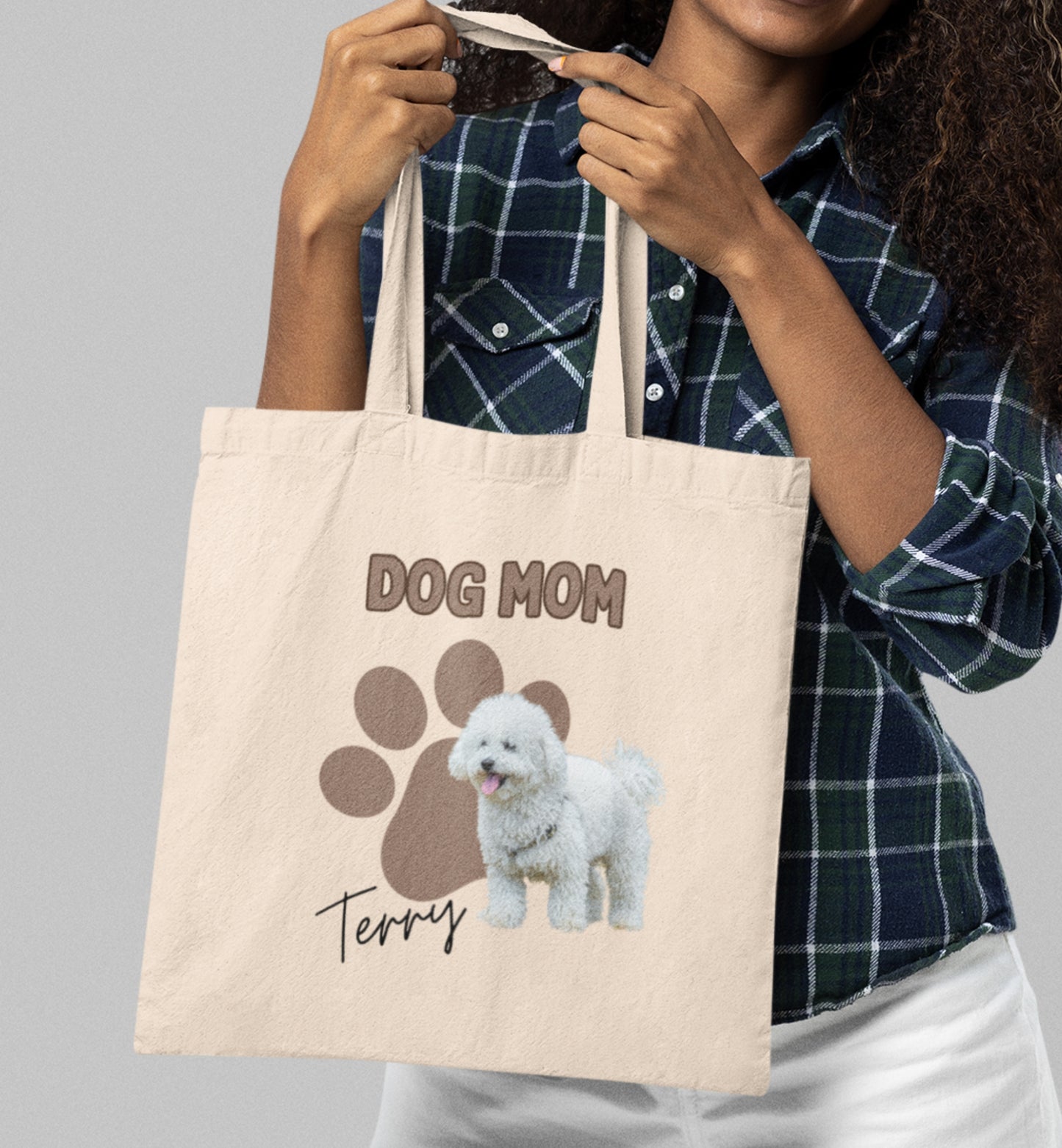 Personalized Name+Photo Tote Bag