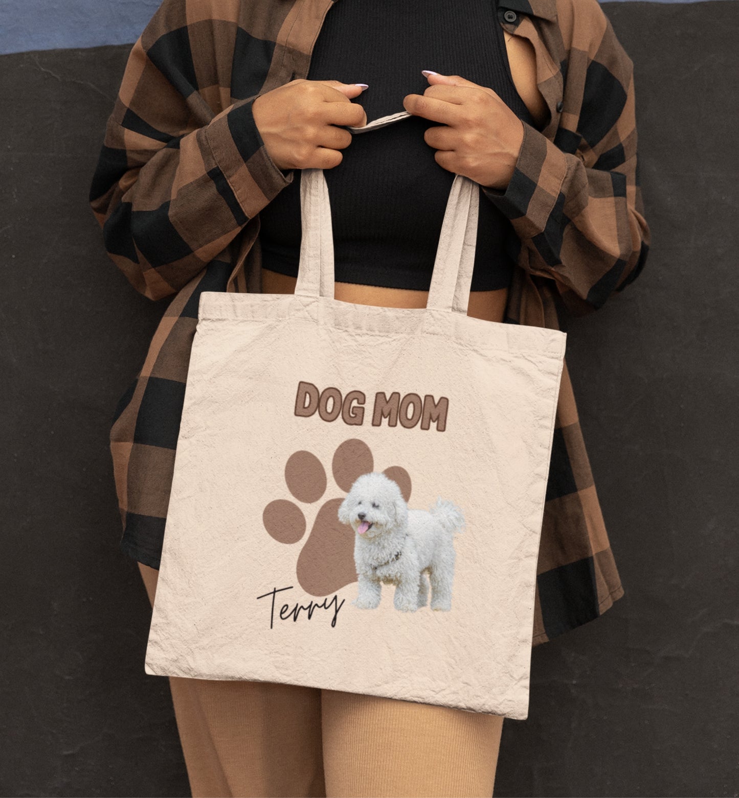 Personalized Name+Photo Tote Bag