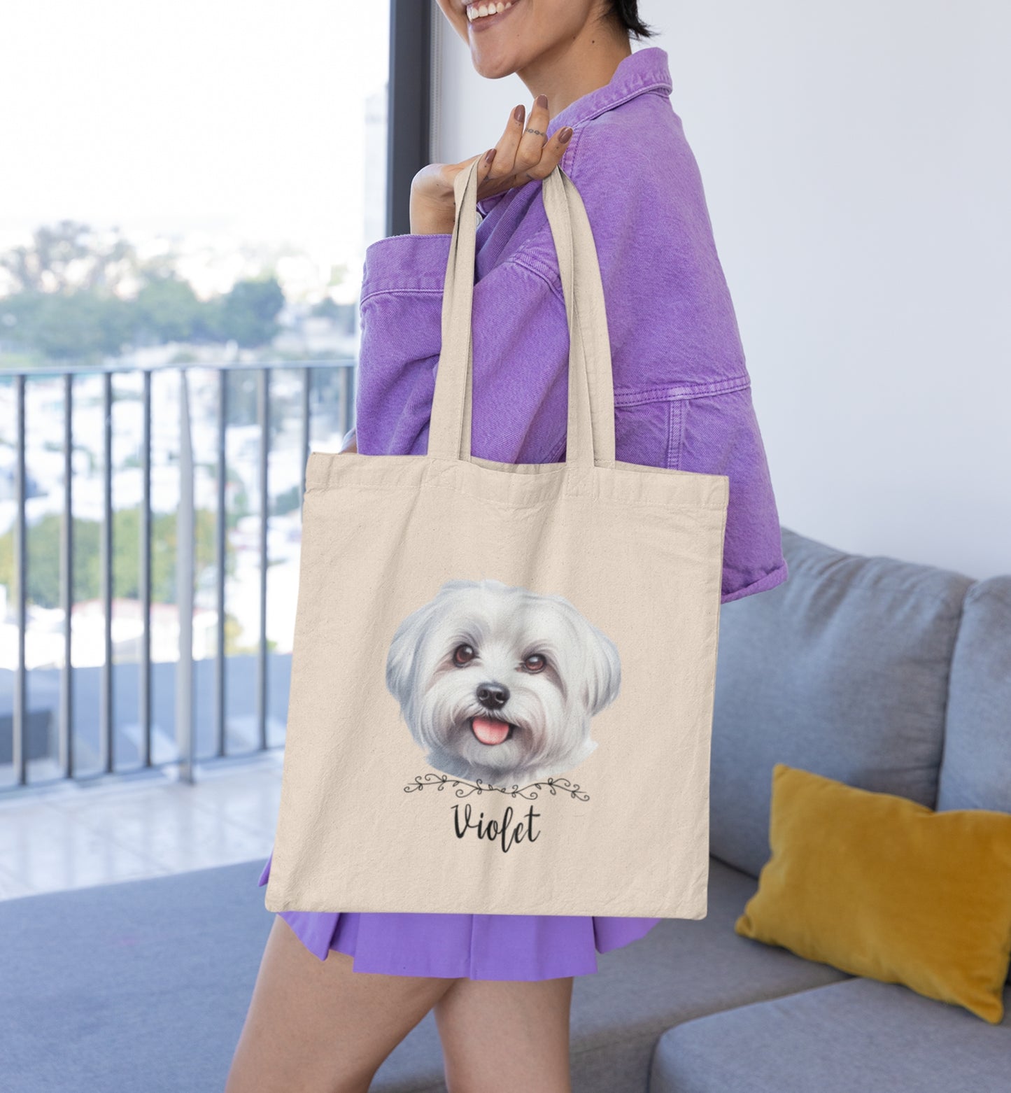 Personalized Name+Photo Tote Bag