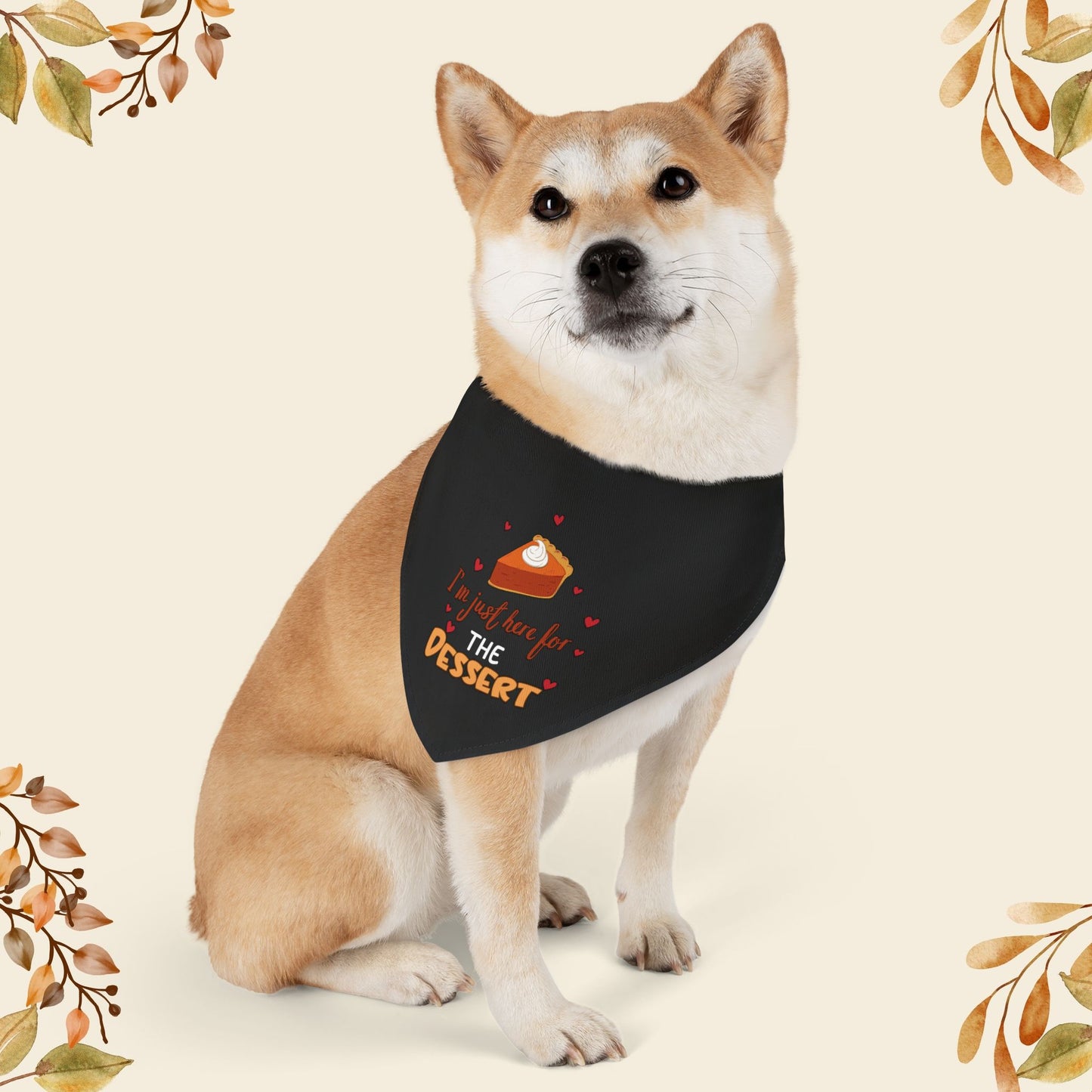 I'm Just Here For The Dessert Pet Bandana Collar