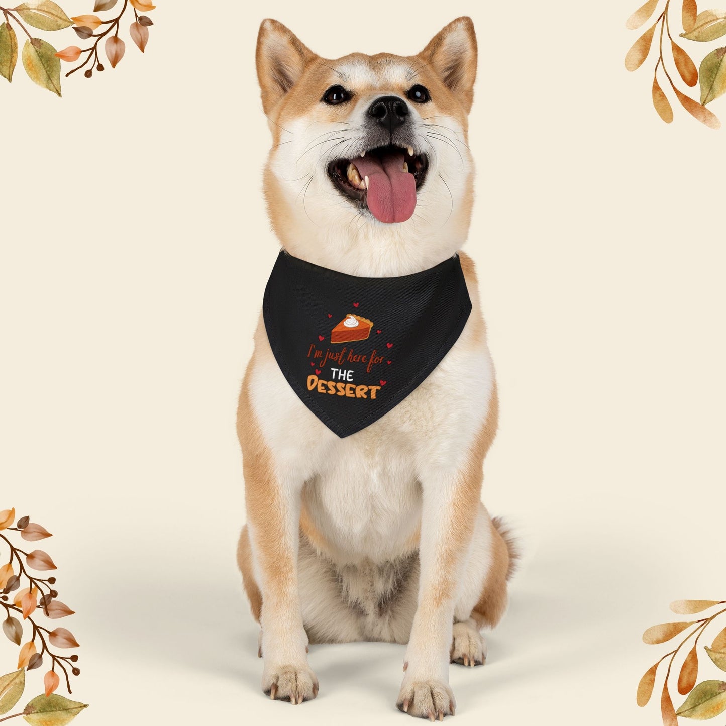 I'm Just Here For The Dessert Pet Bandana Collar