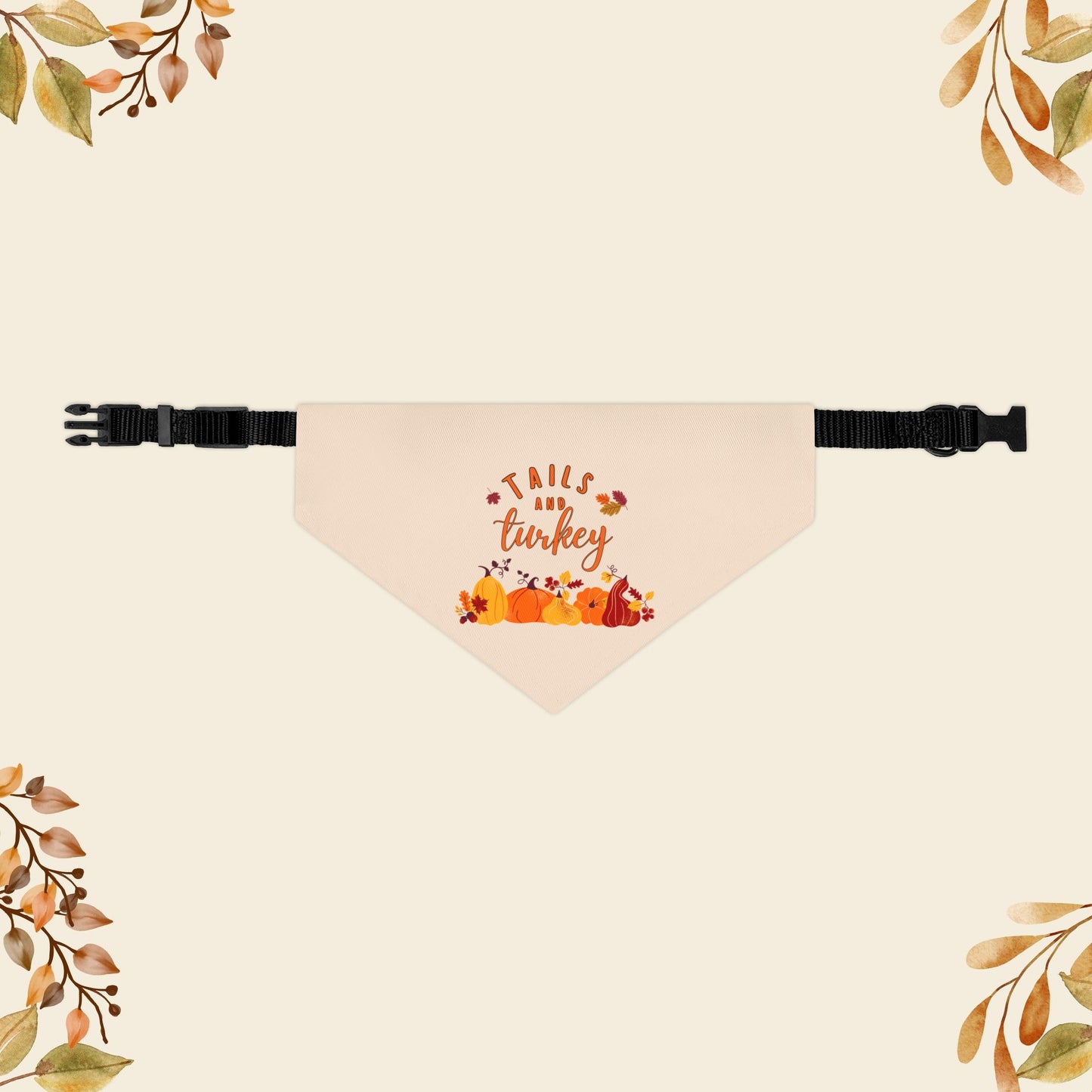 Tails and Turkey Pet Bandana Collar
