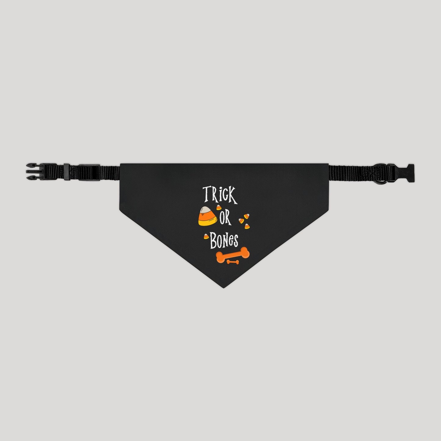Halloween Bones Pet Bandana Collar
