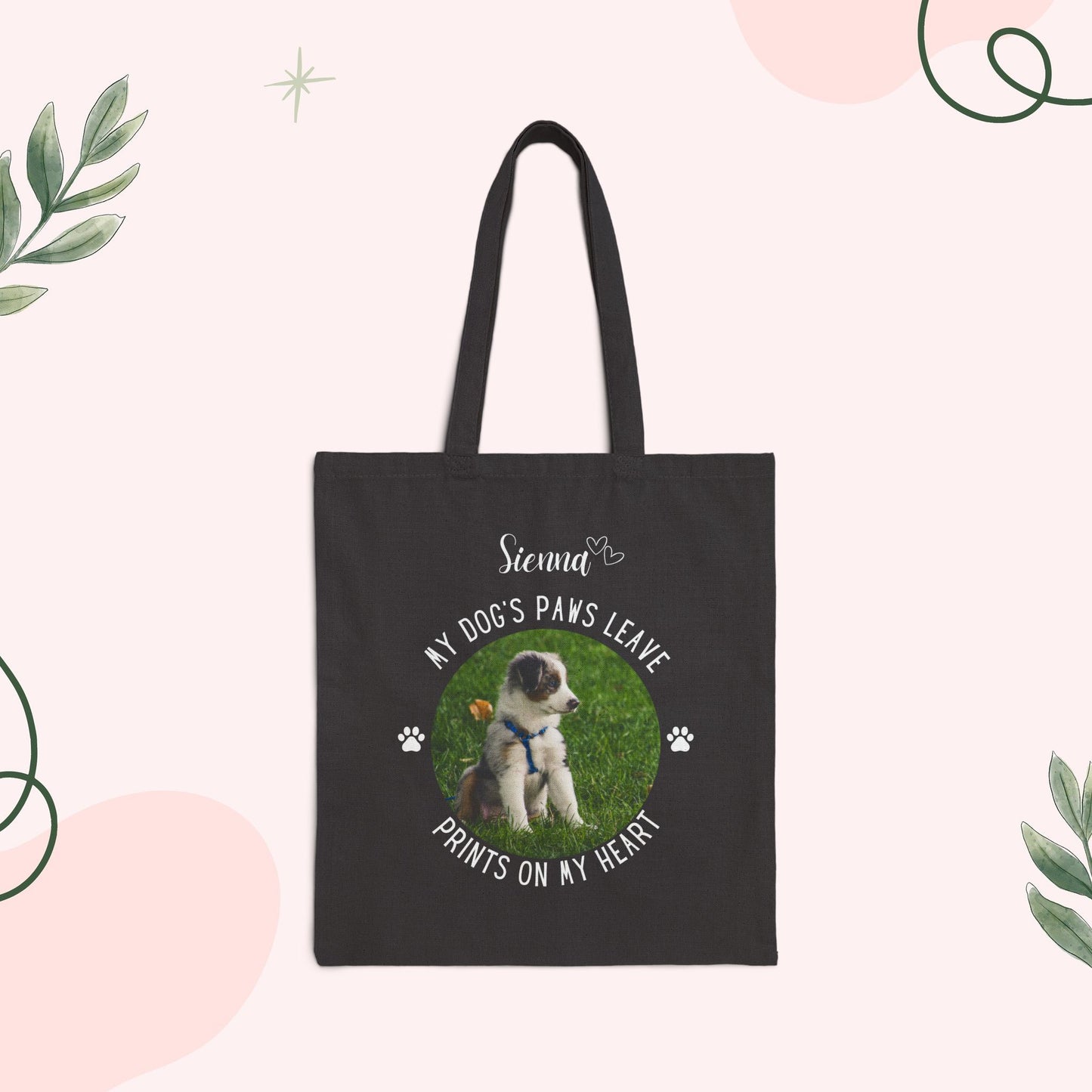 Personalized Name+Photo Tote Bag