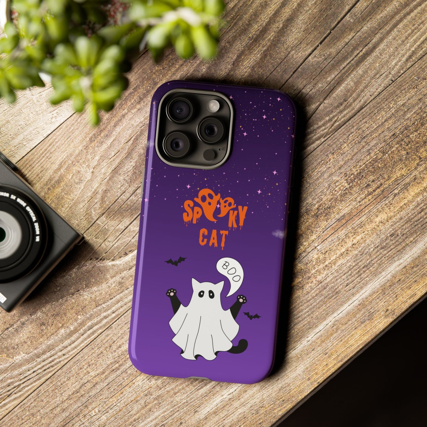 Spooky Cat Phone Cases
