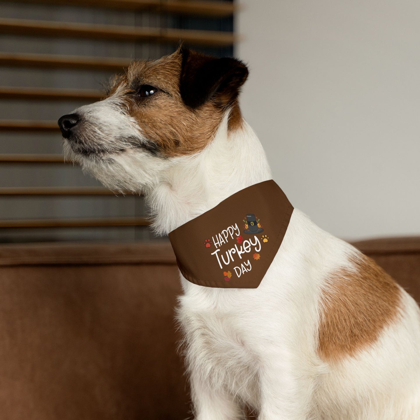 Happy Turkey Day Pet Bandana Collar