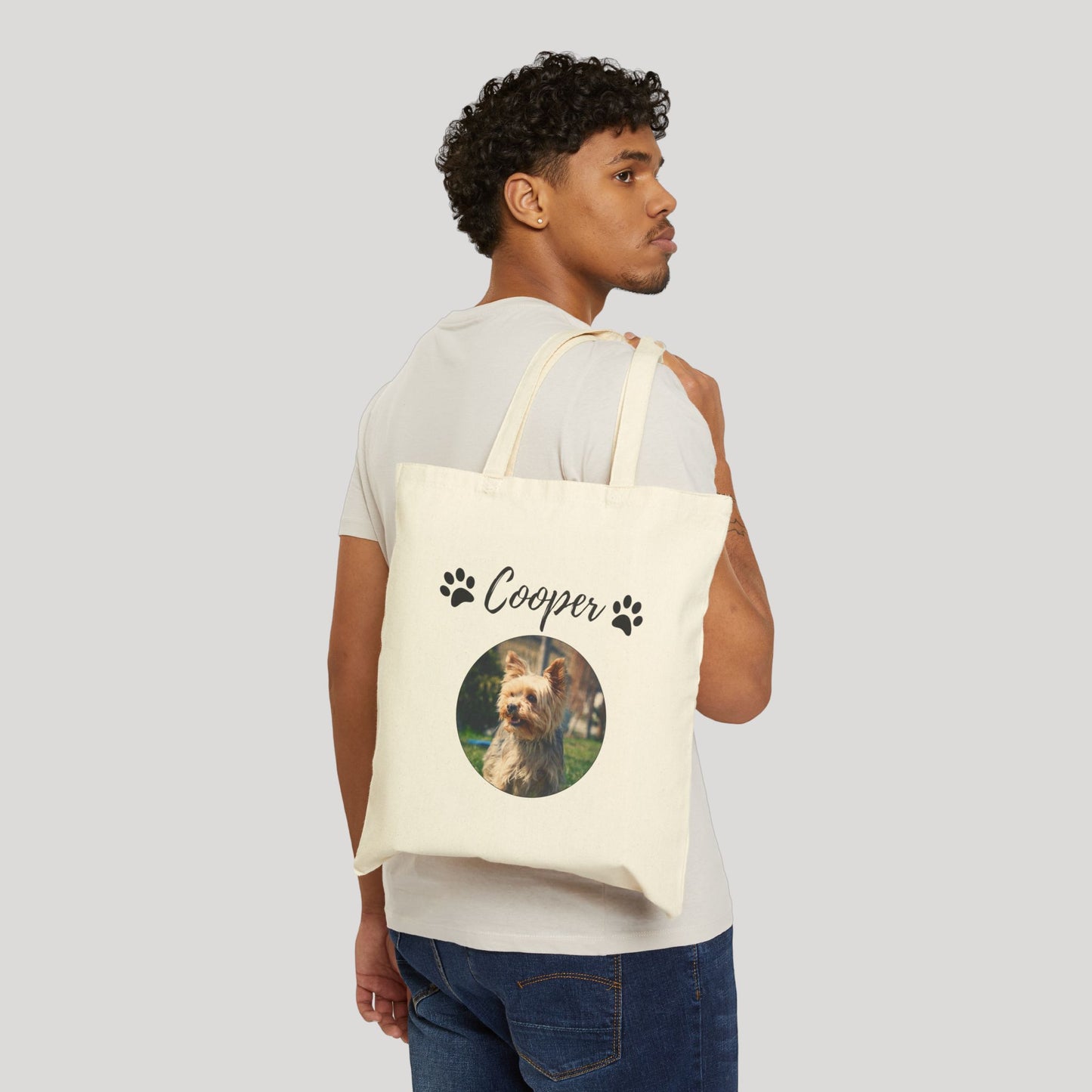 Personalized Name+Photo Tote Bag