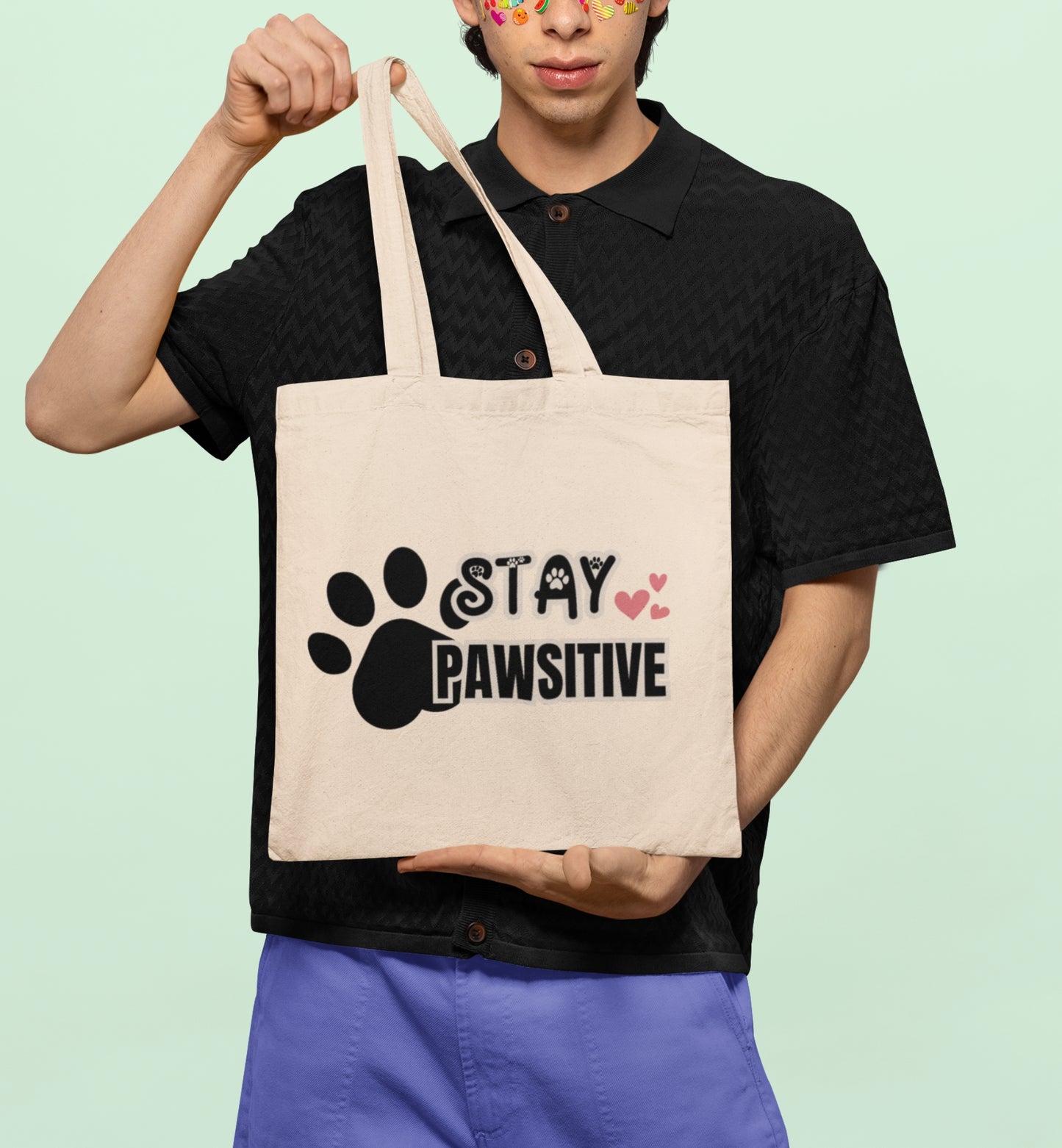 Stay Pawsitive Tote Bag