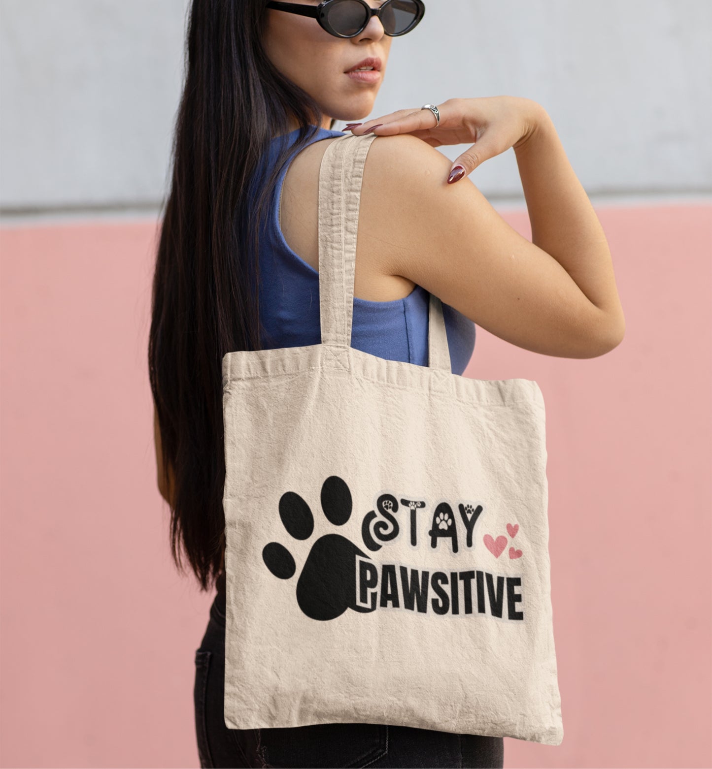 Stay Pawsitive Tote Bag