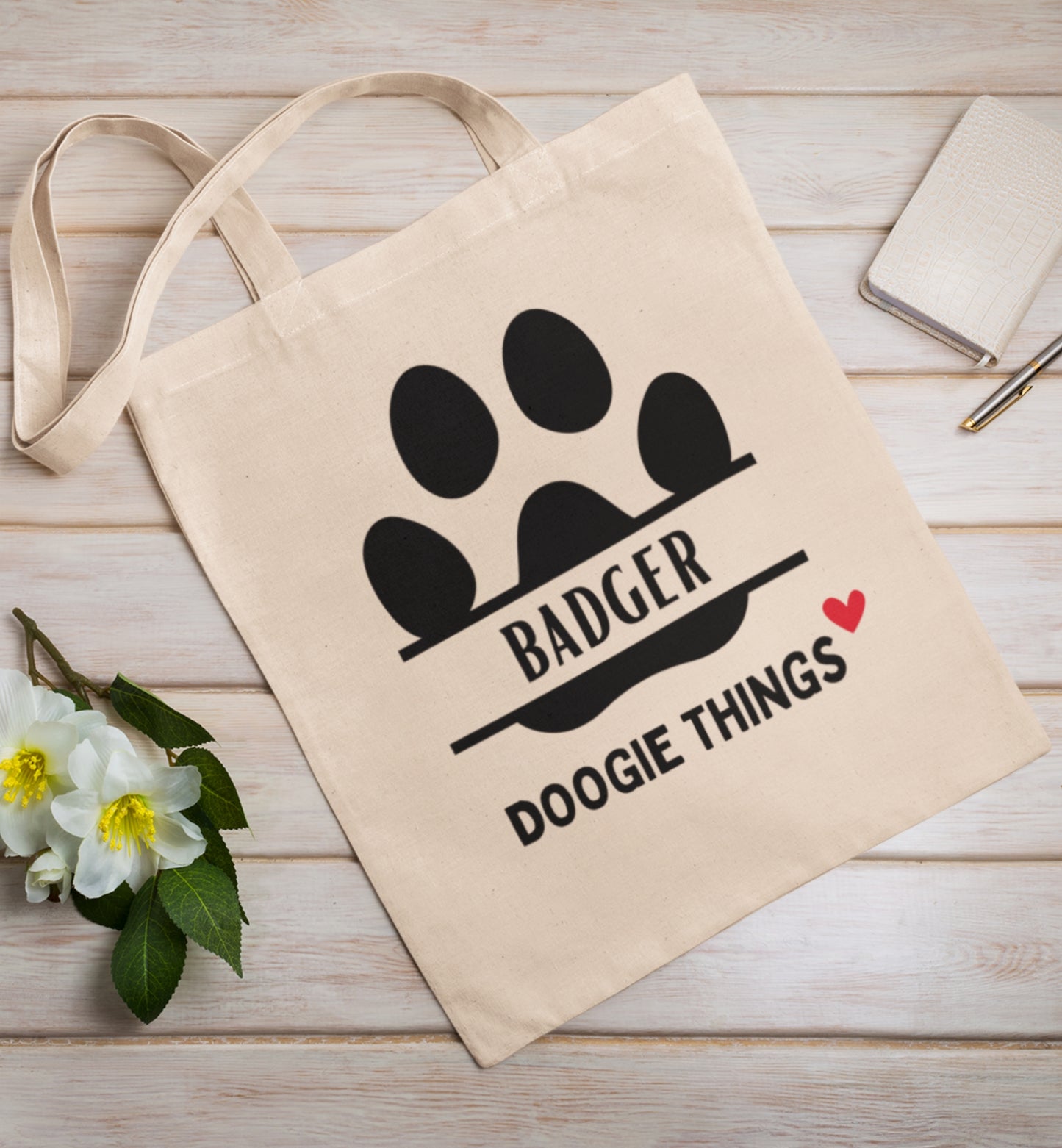 Personalized Name Tote Bag