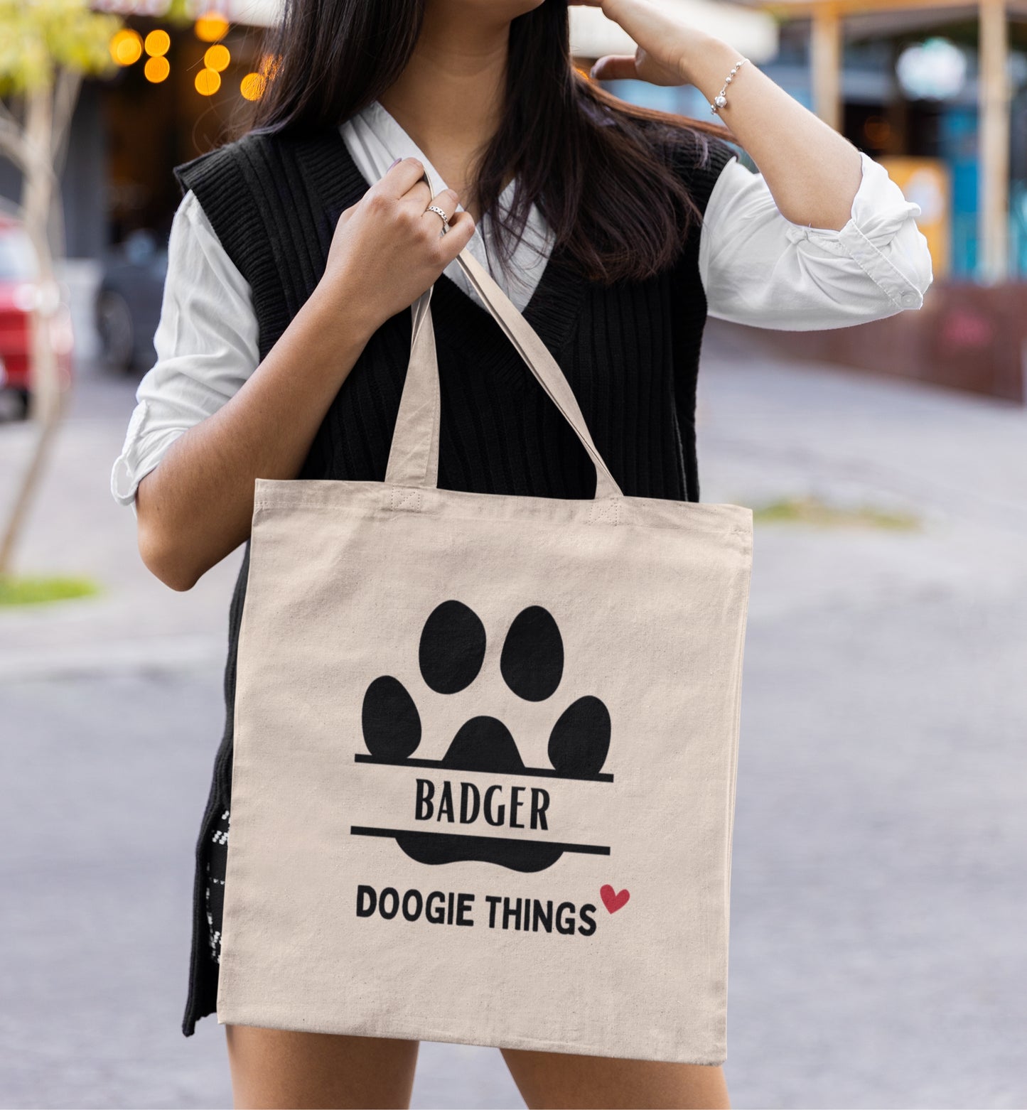 Personalized Name Tote Bag