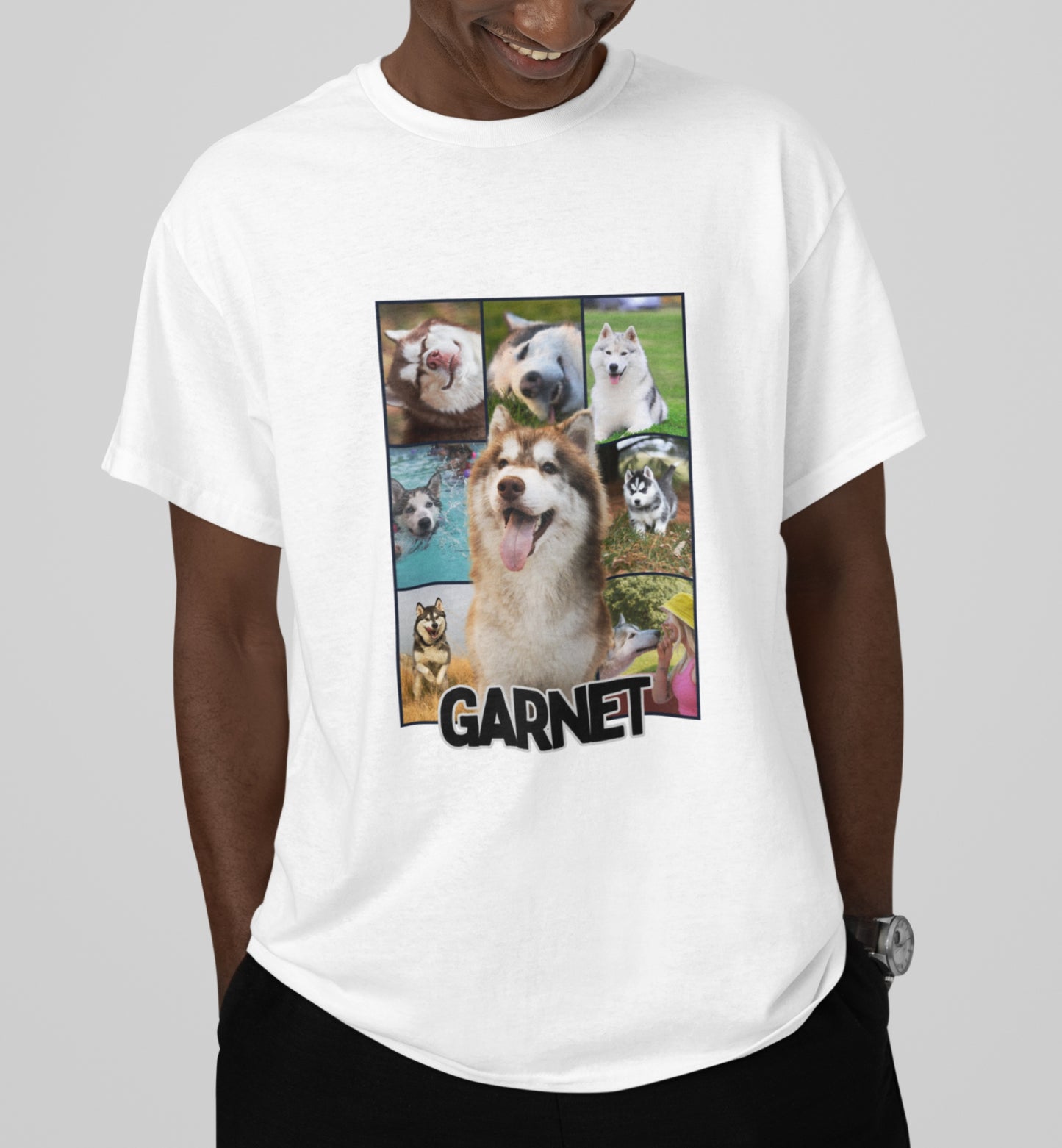 Personalized Name+Photos (8) T-shirt