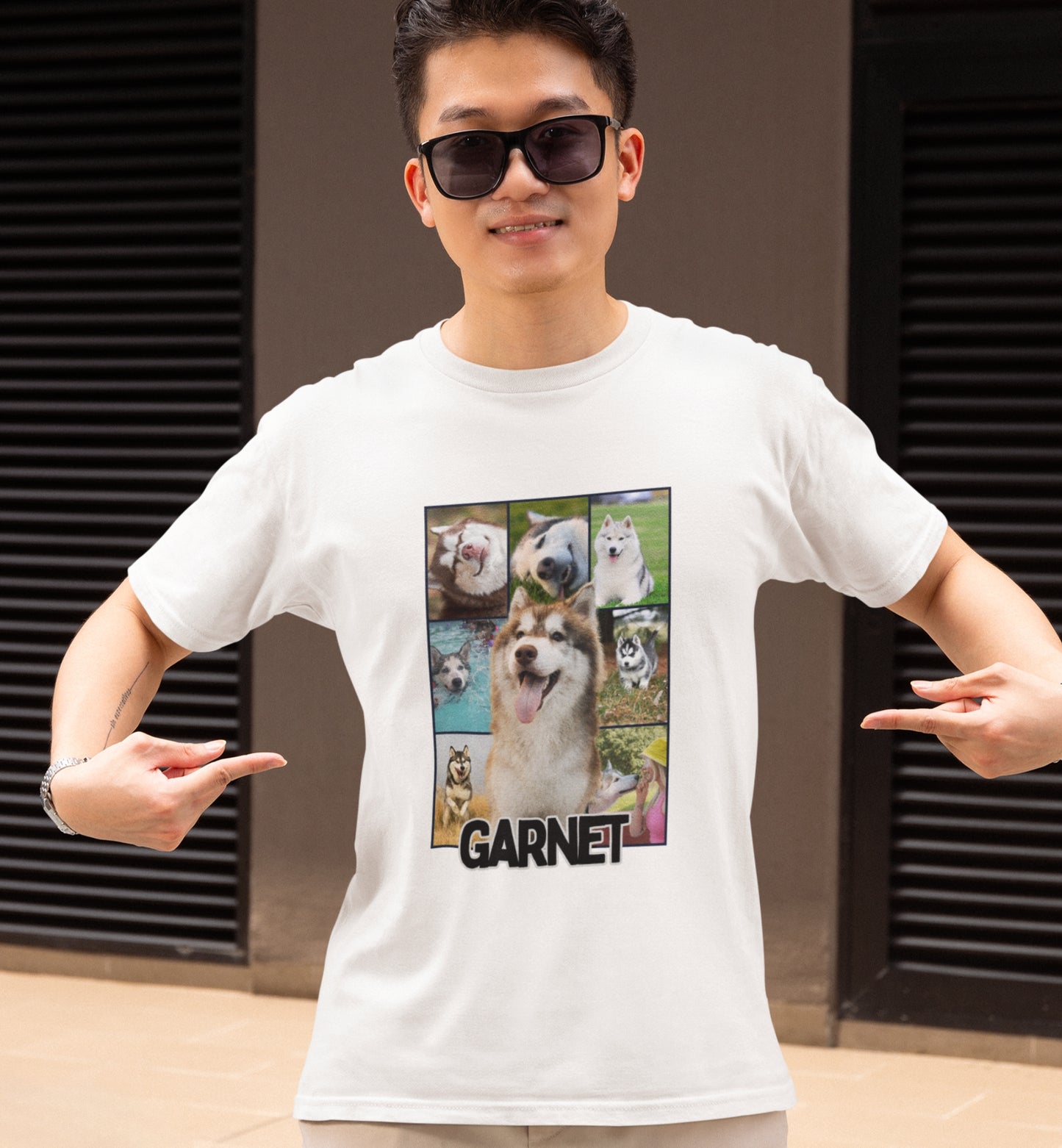 Personalized Name+Photos (8) T-shirt