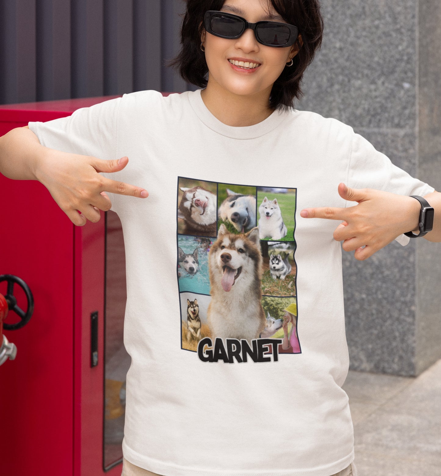 Personalized Name+Photos (8) T-shirt