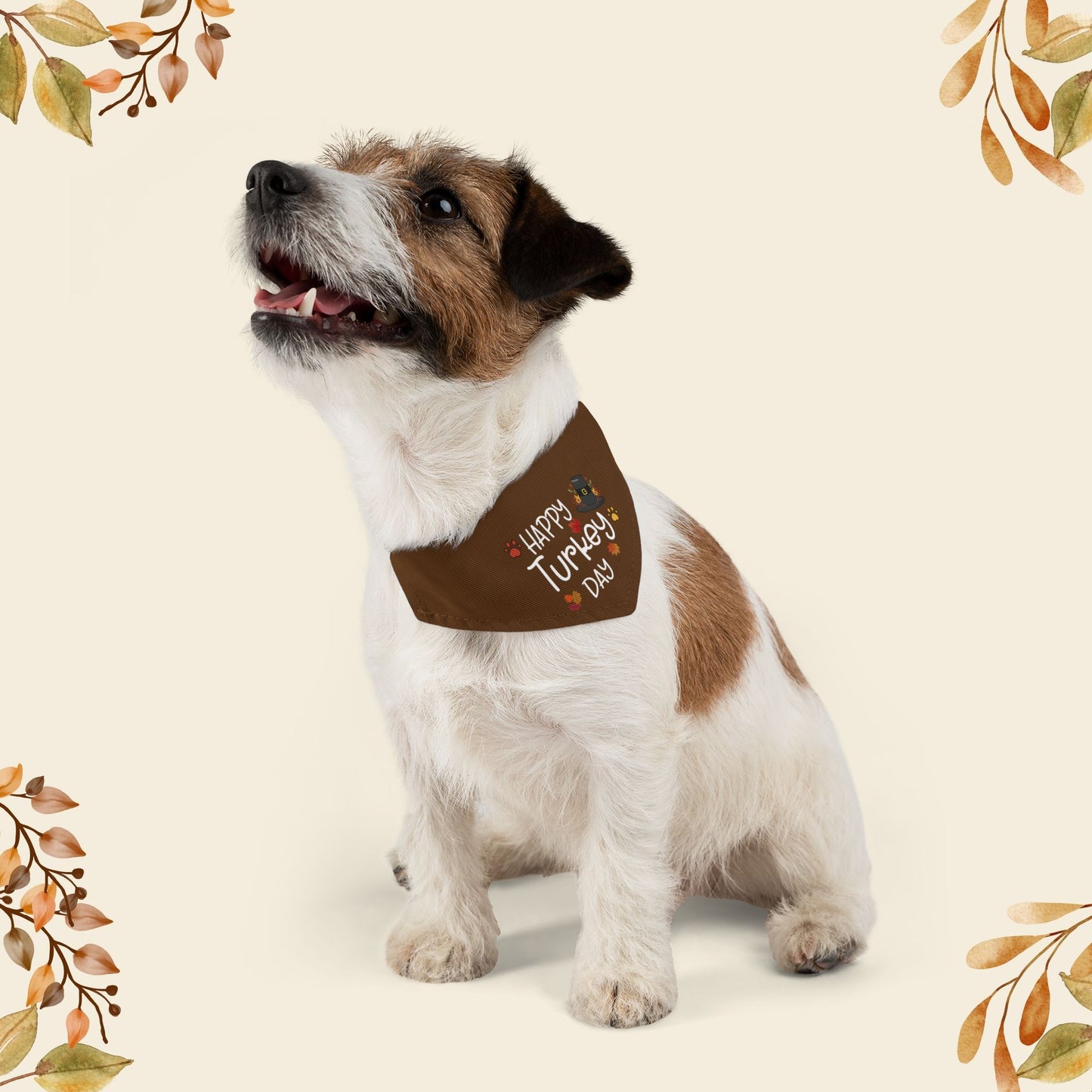 Happy Turkey Day Pet Bandana Collar