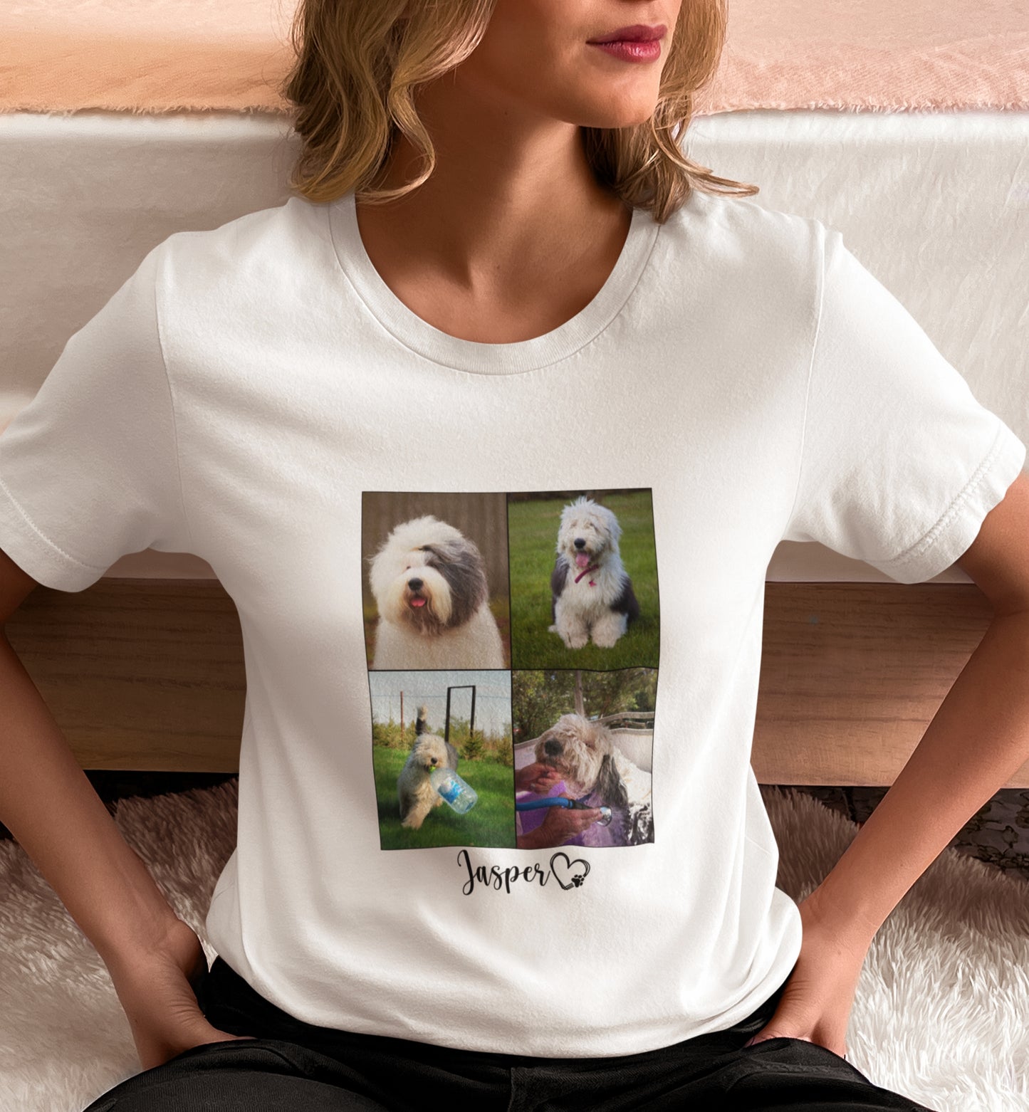 Personalized Name+Photos (4) T-shirt