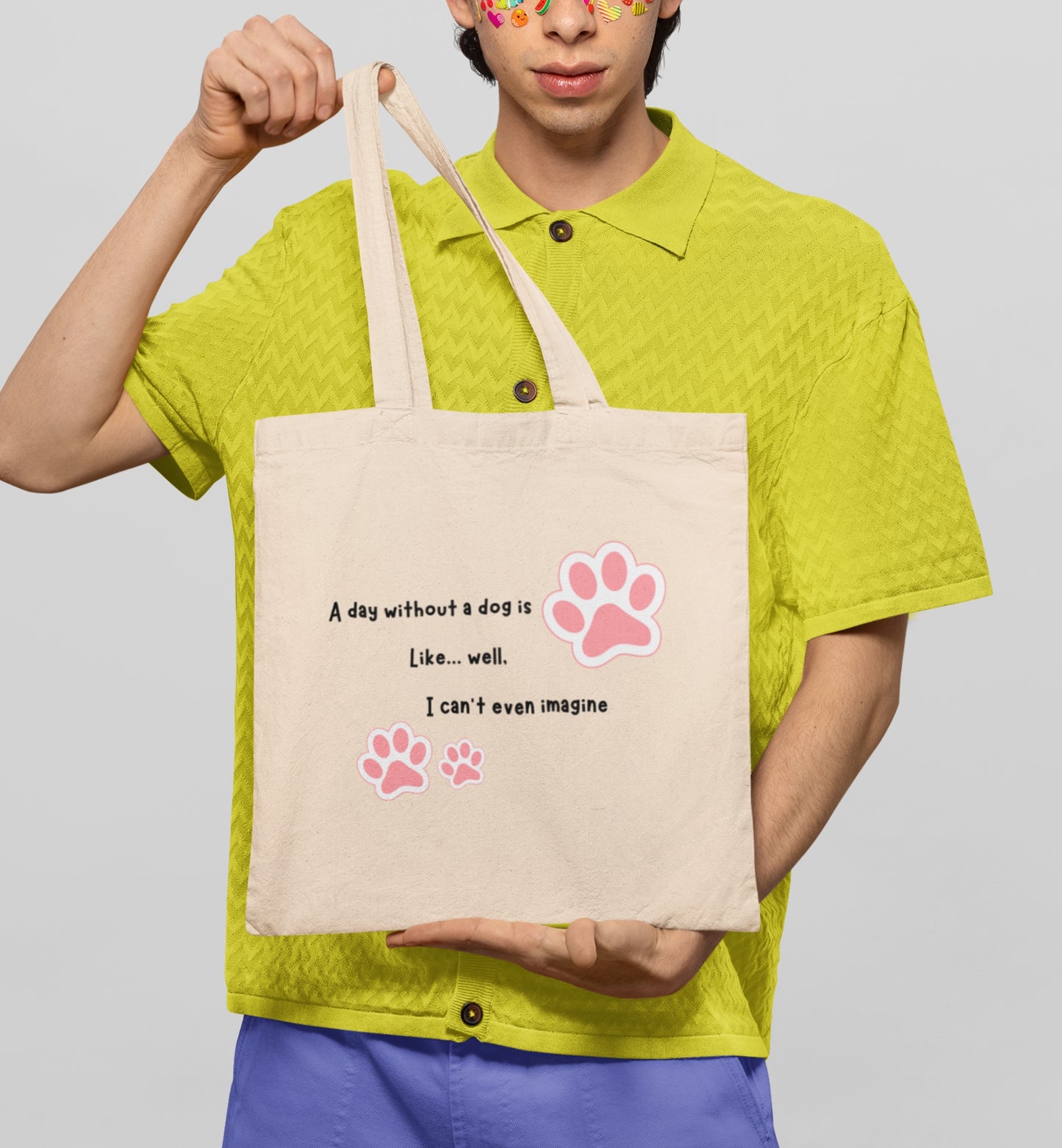 Dog Quote Tote Bag