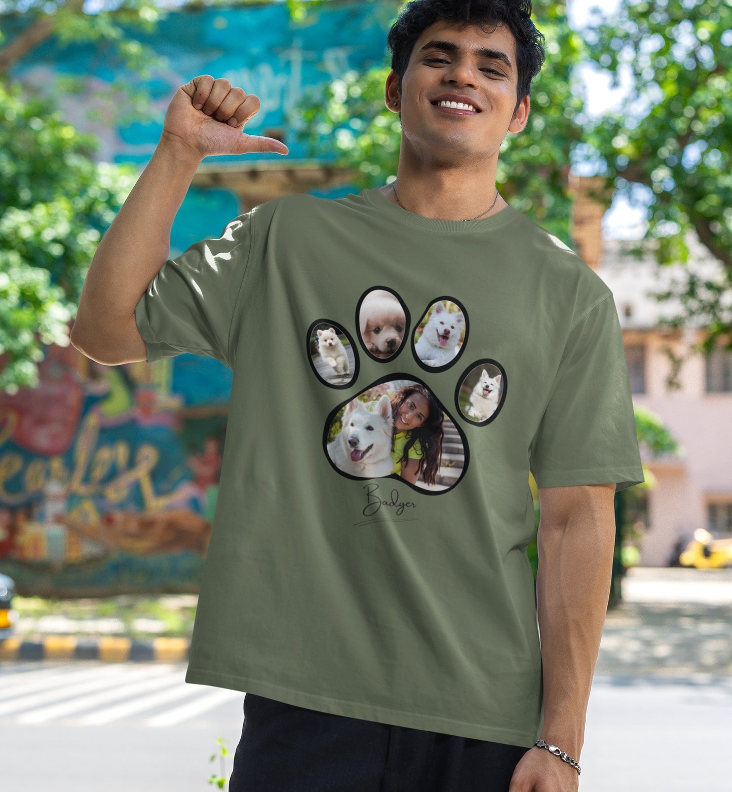 Personalized Name+Photos (5) T-shirt
