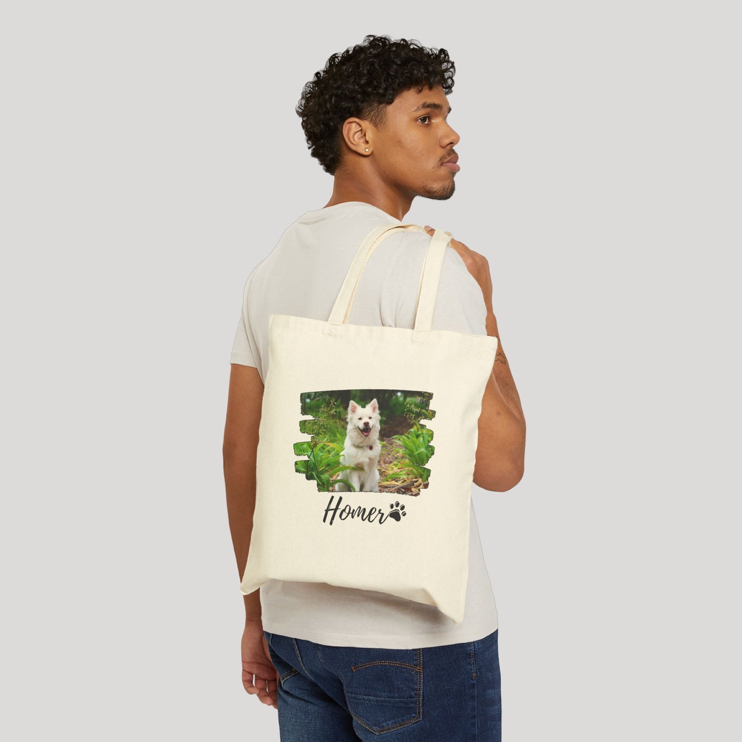 Personalized Name+Photo Tote Bag