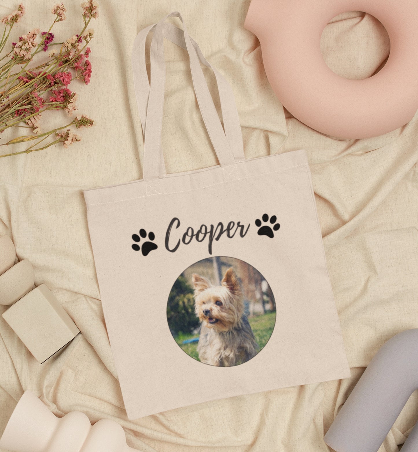 Personalized Name+Photo Tote Bag