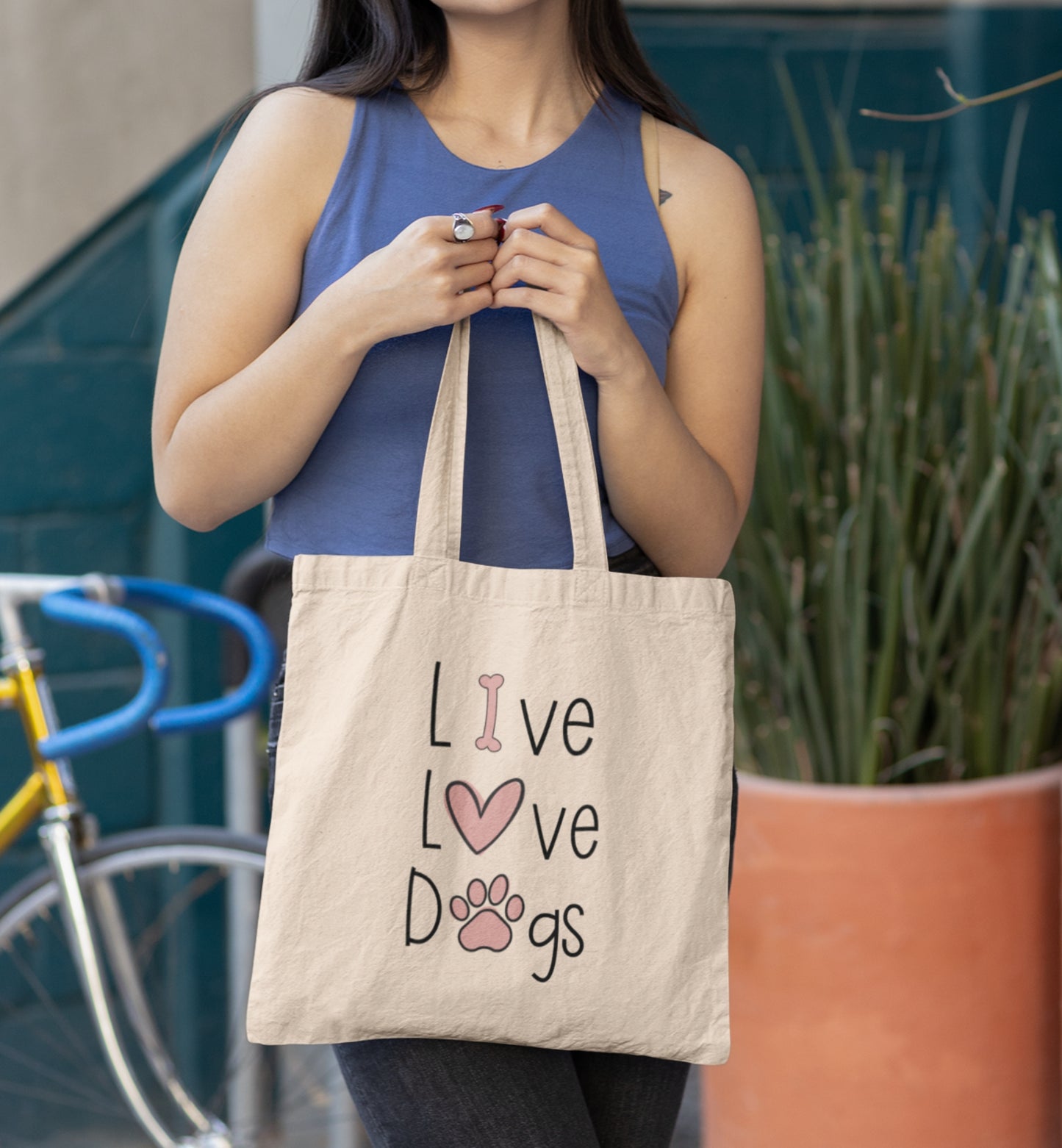 Live, Love, Dogs Tote Bag