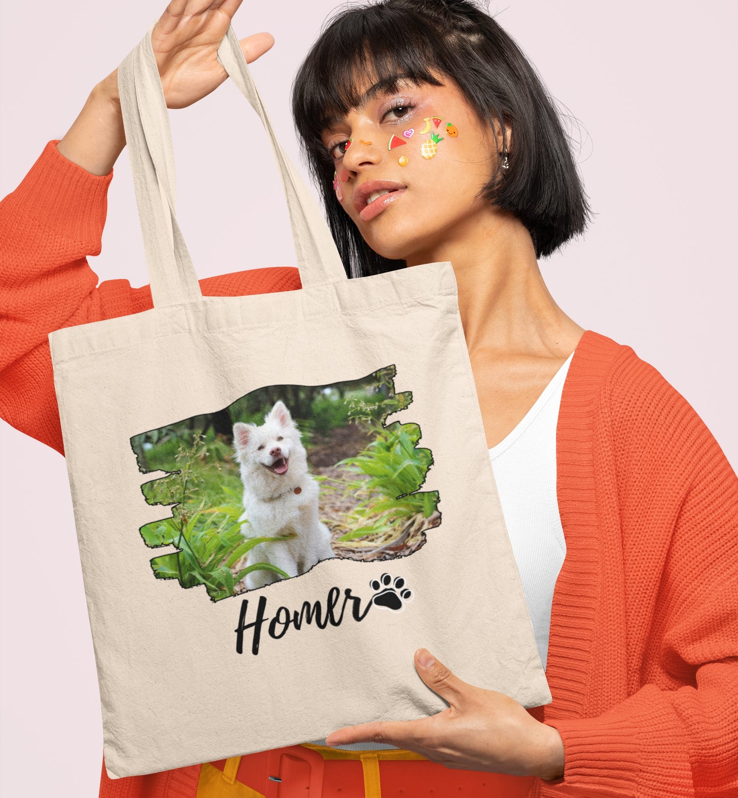 Personalized Name+Photo Tote Bag