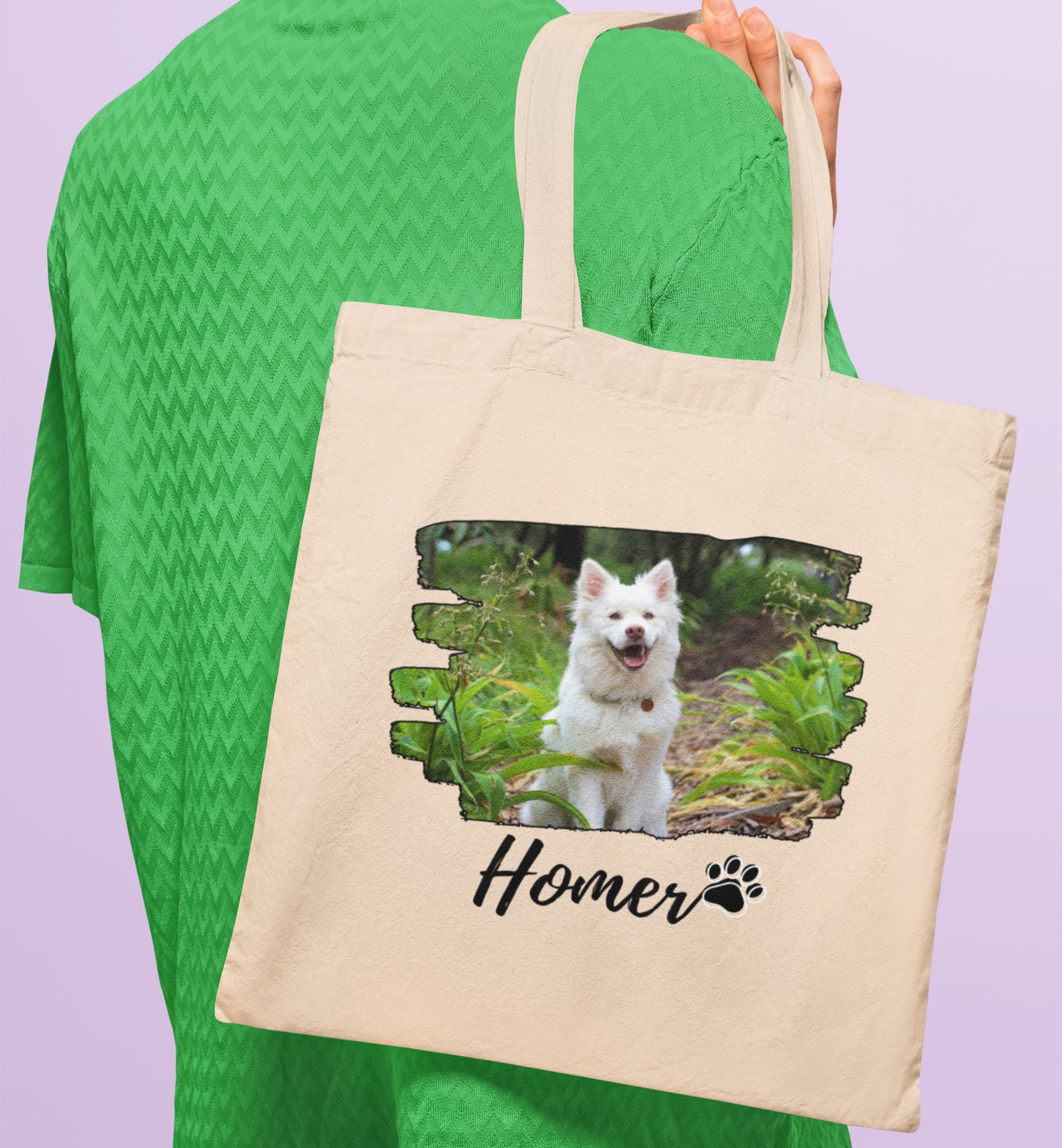 Personalized Name+Photo Tote Bag