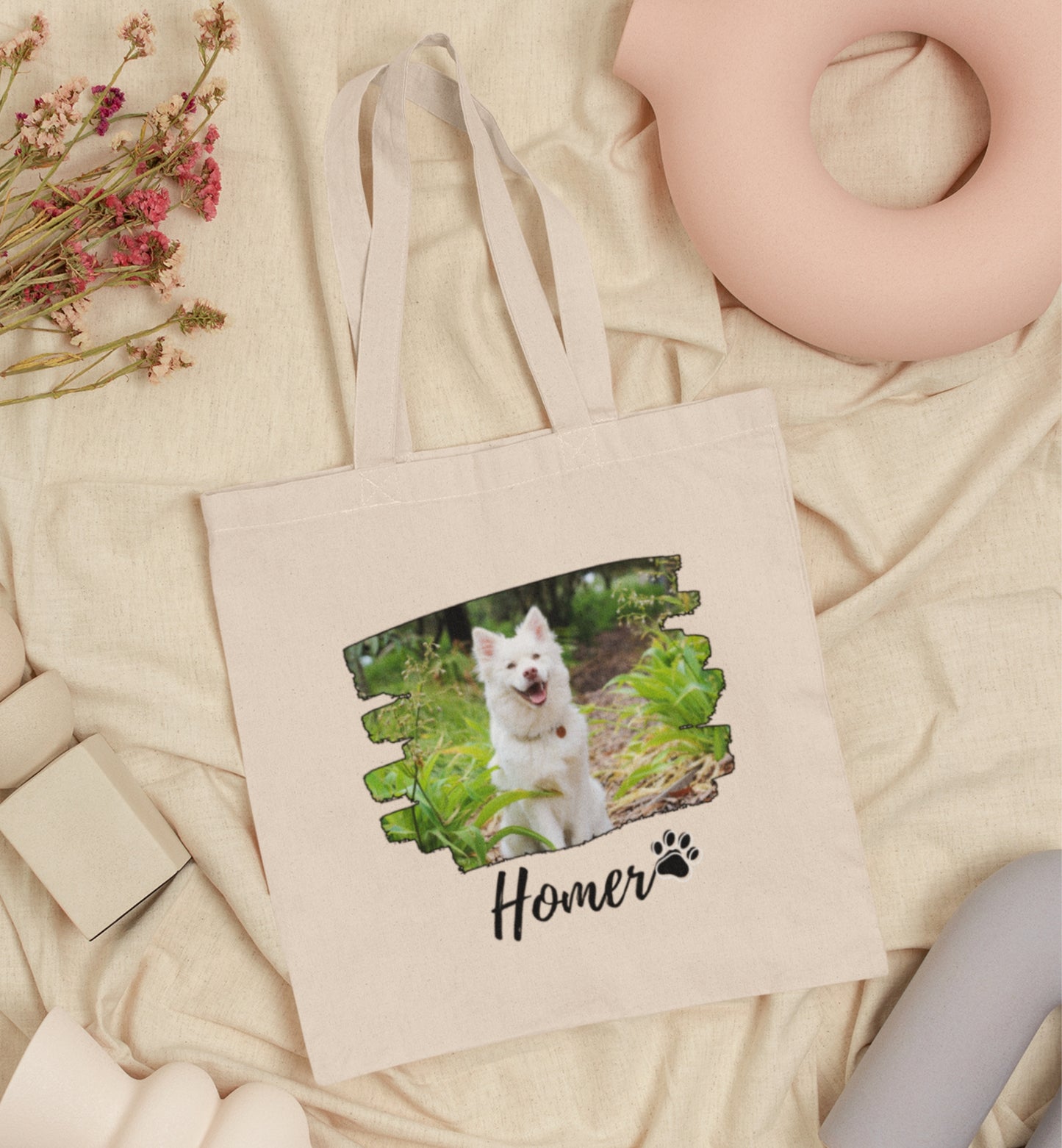 Personalized Name+Photo Tote Bag