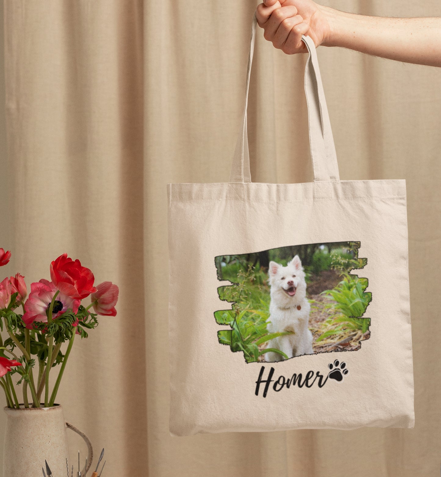 Personalized Name+Photo Tote Bag