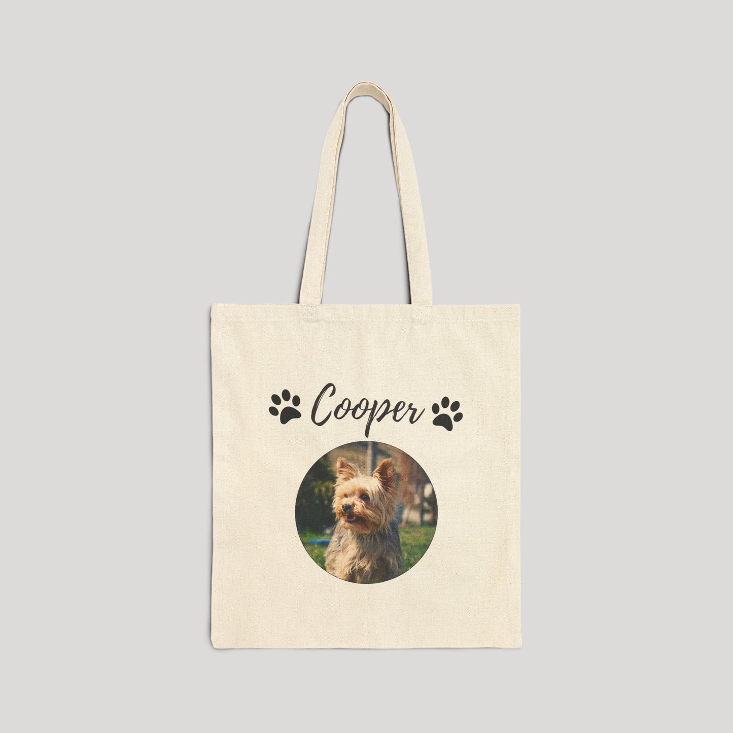 Personalized Name+Photo Tote Bag