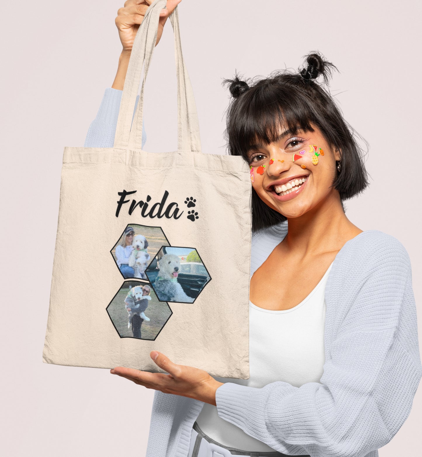 Personalized Name+Photo Tote Bag