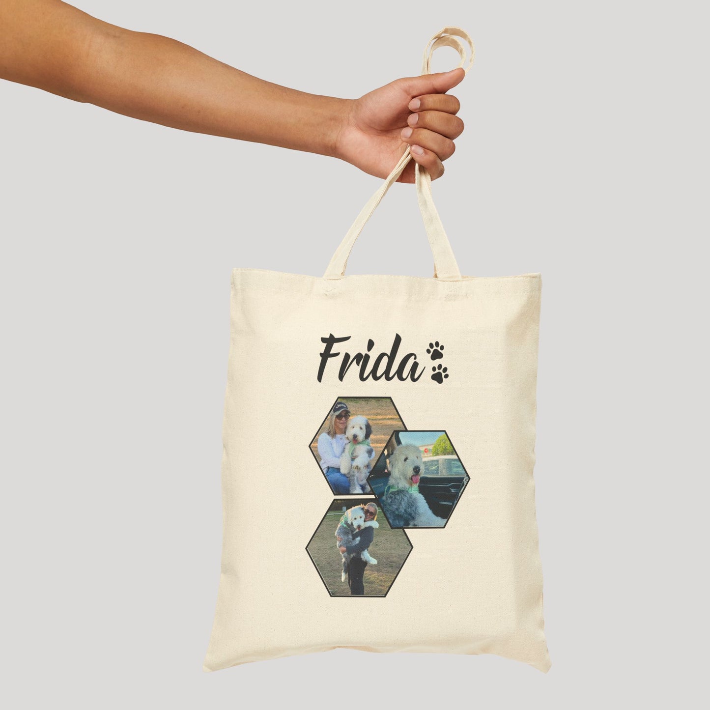 Personalized Name+Photo Tote Bag