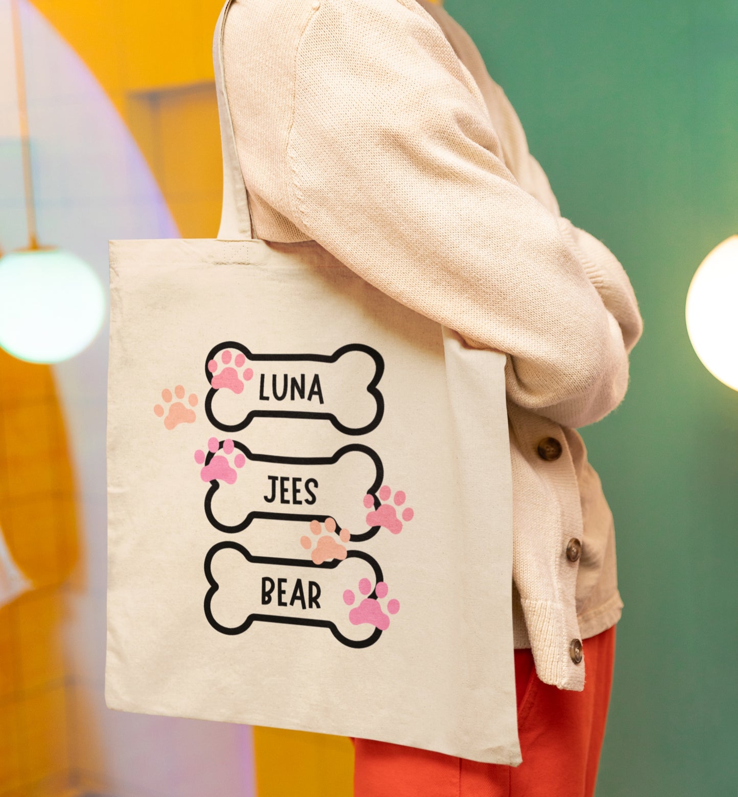 Personalized Name Tote Bag