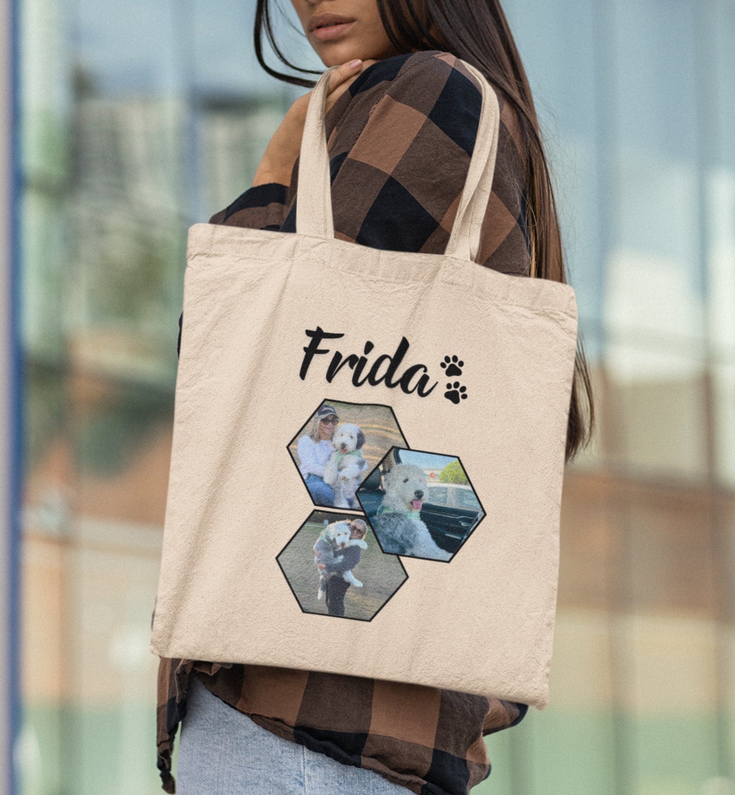 Personalized Name+Photo Tote Bag
