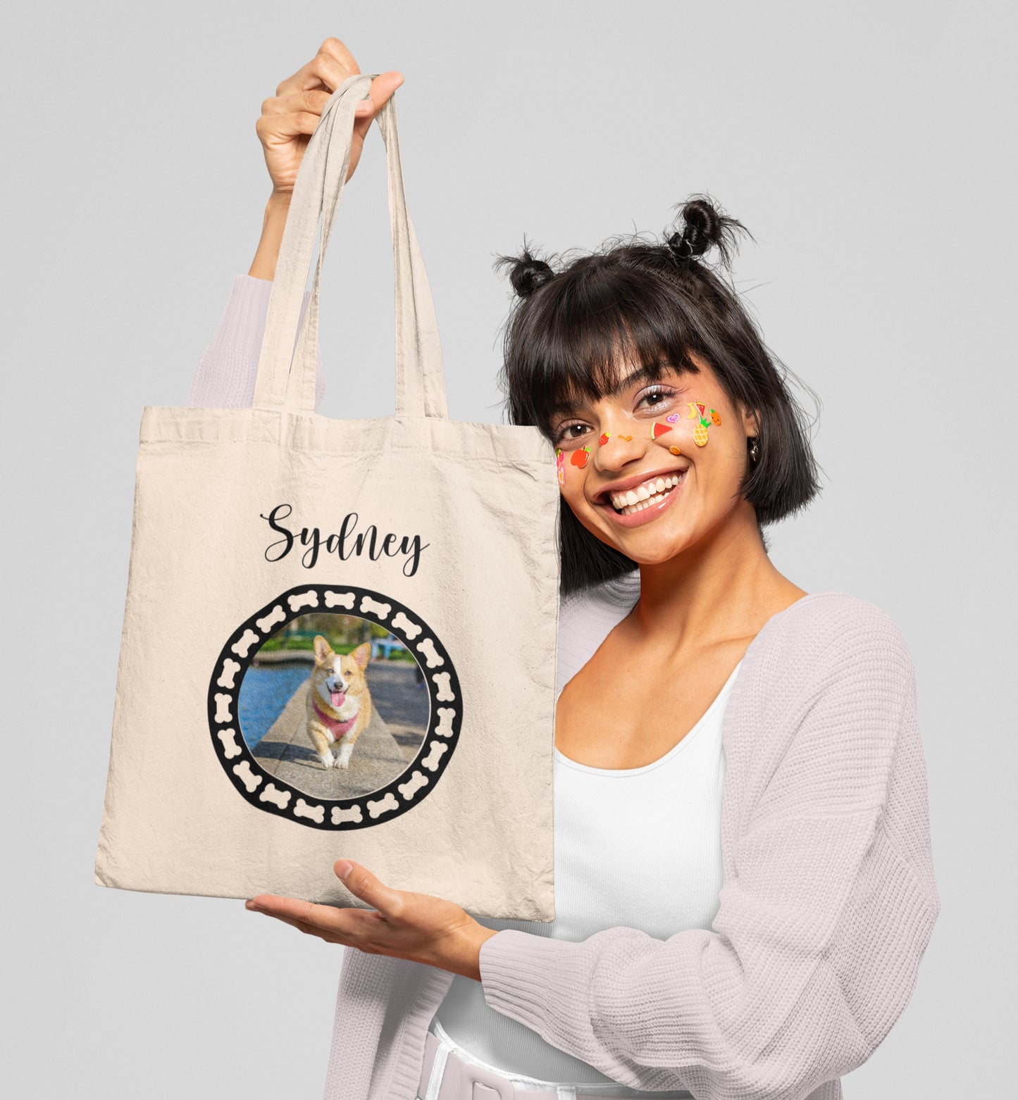 Personalized Name+Photo Tote Bag