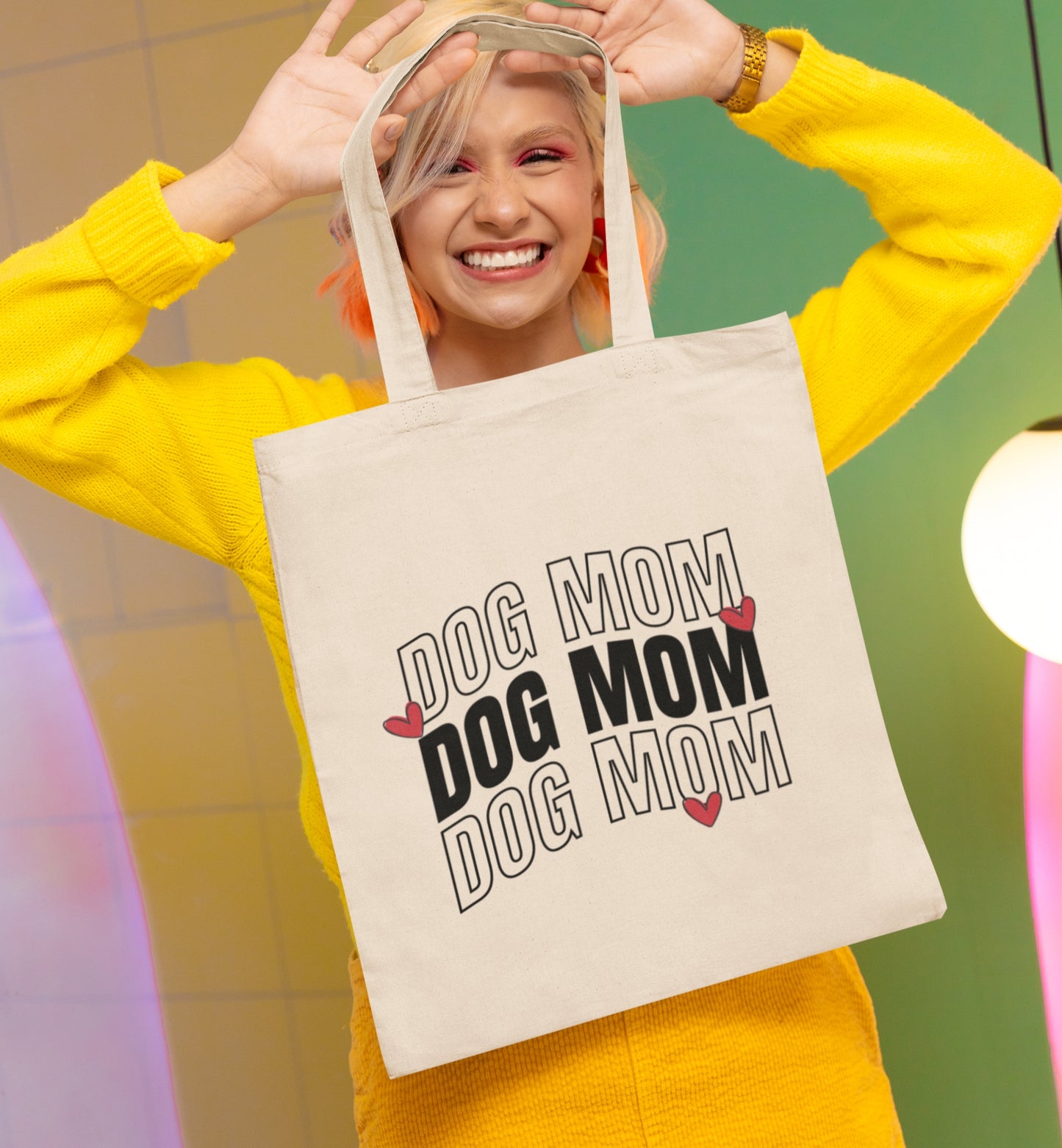 Dog Mom Tote Bag