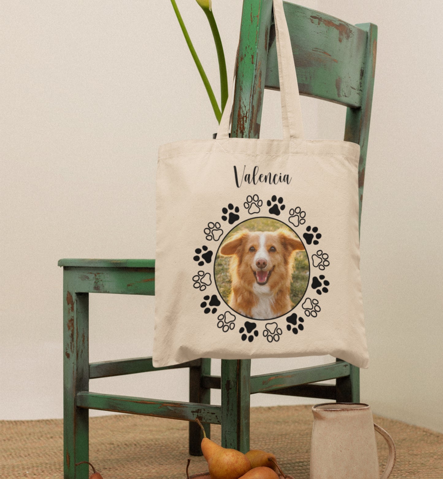 Personalized Name+Photo Tote Bag