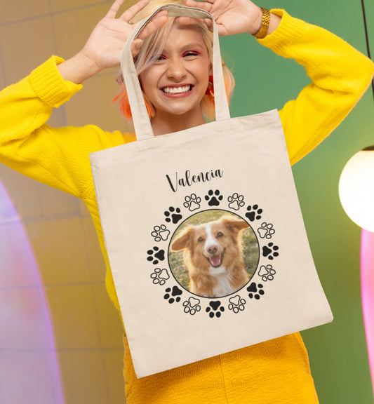 Personalized Name+Photo Tote Bag