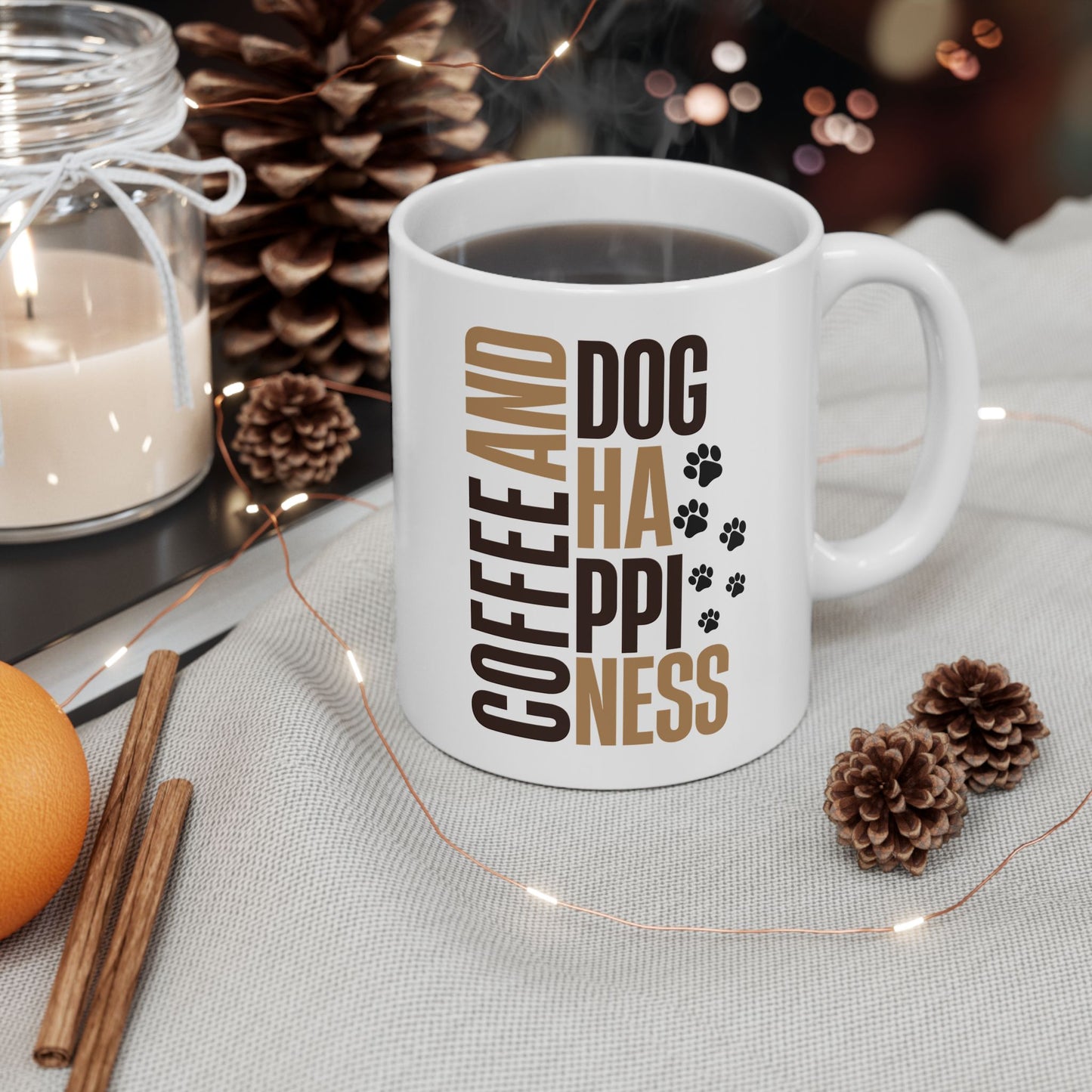 Coffee And Dog Happiness