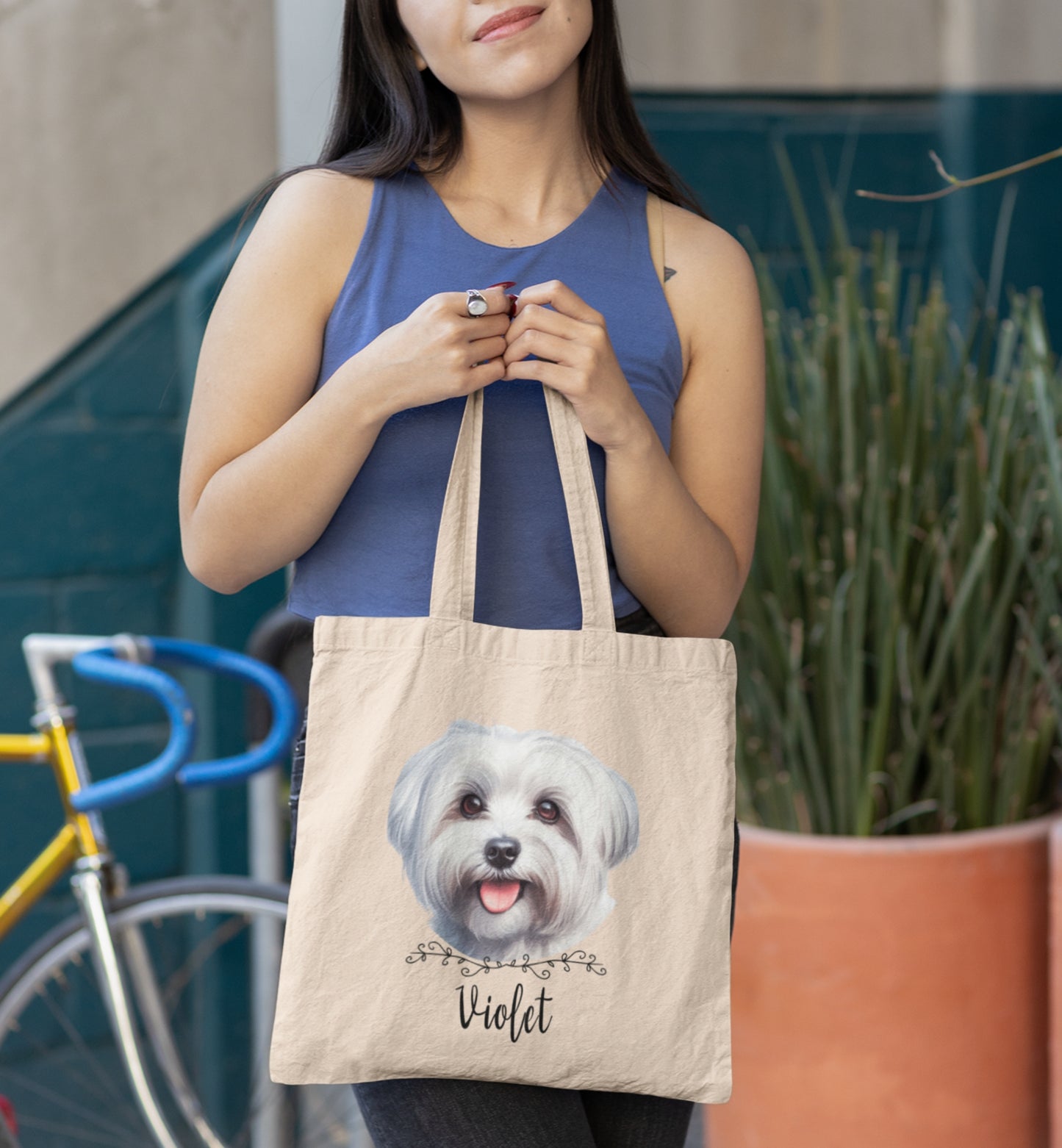 Personalized Name+Photo Tote Bag