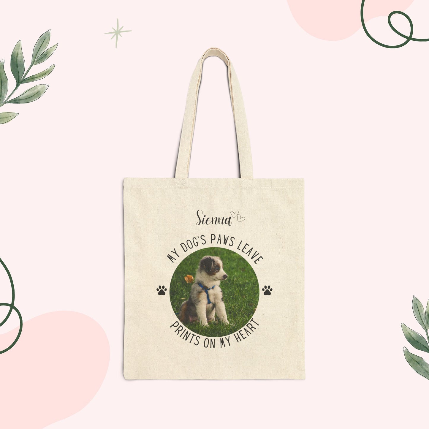 Personalized Name+Photo Tote Bag