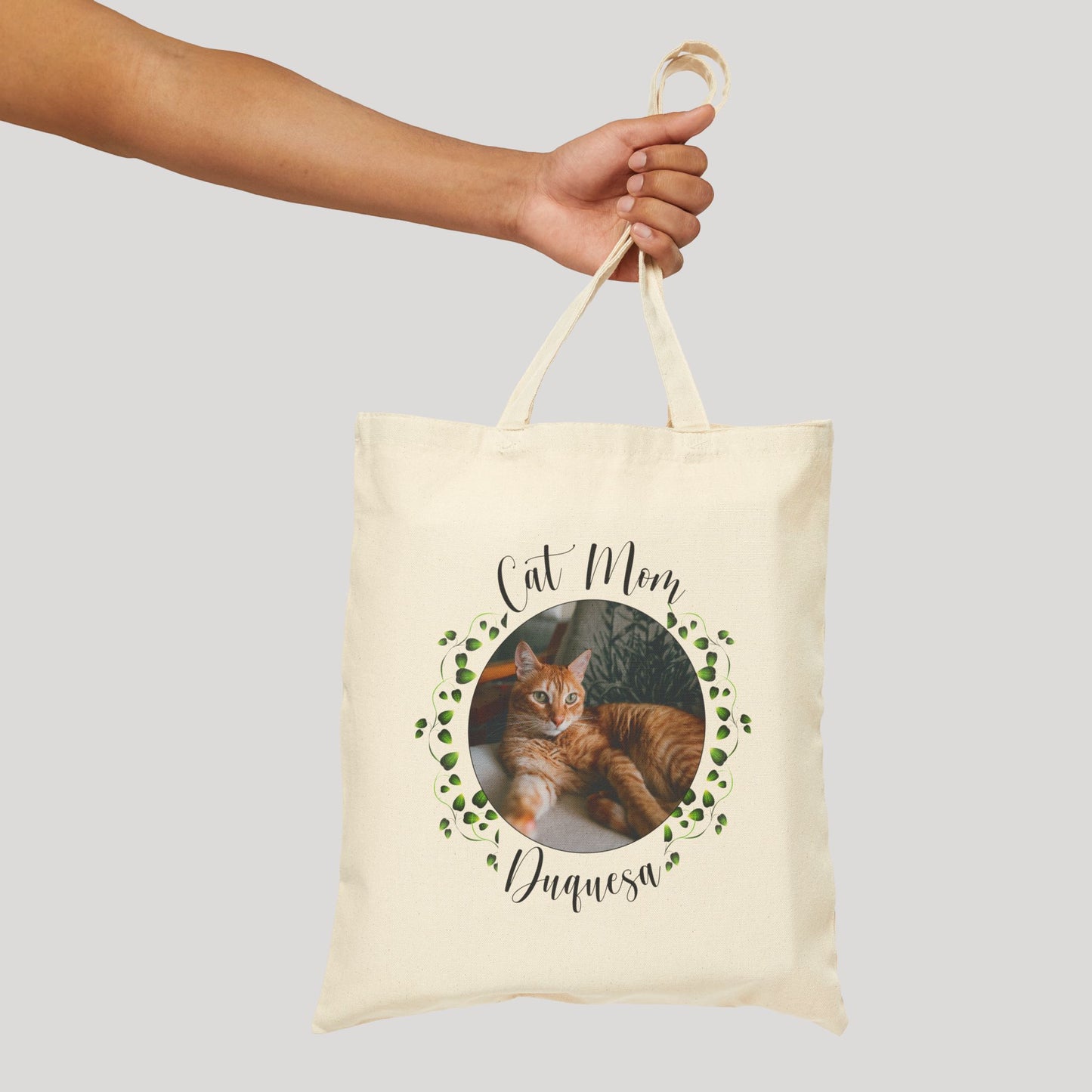 Personalized Name+Photo Tote Bag