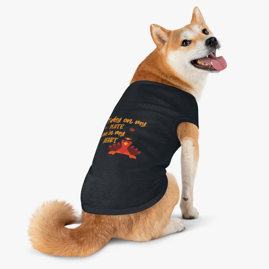 Turkey On My Plate Pet Tank Top