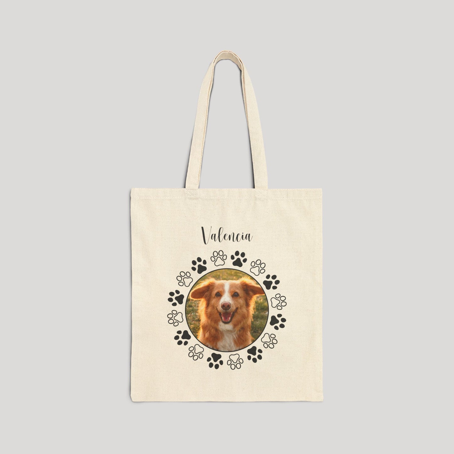 Personalized Name+Photo Tote Bag