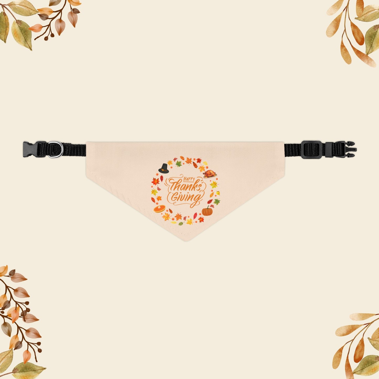 Happy Thanksgiving Bandana Collar