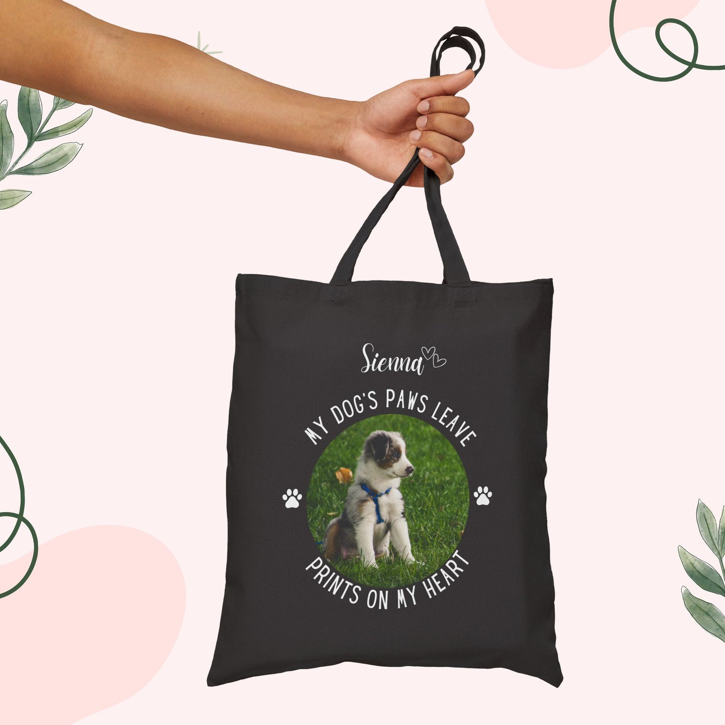 Personalized Name+Photo Tote Bag