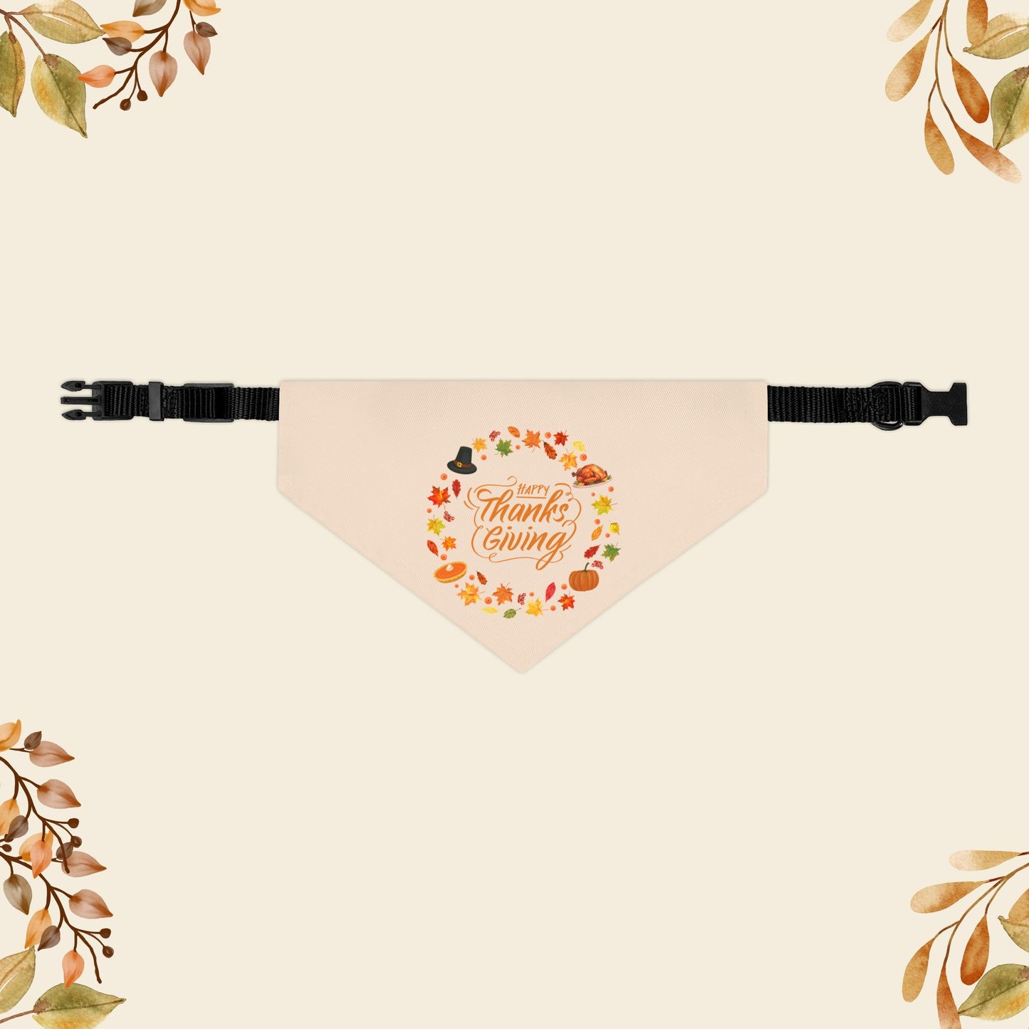 Happy Thanksgiving Bandana Collar