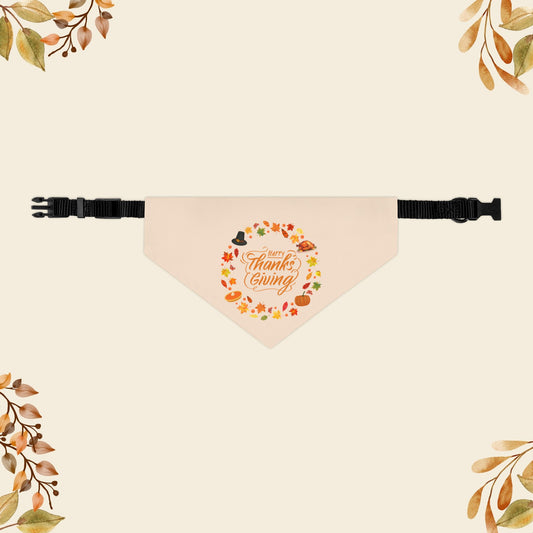 Happy Thanksgiving Bandana Collar
