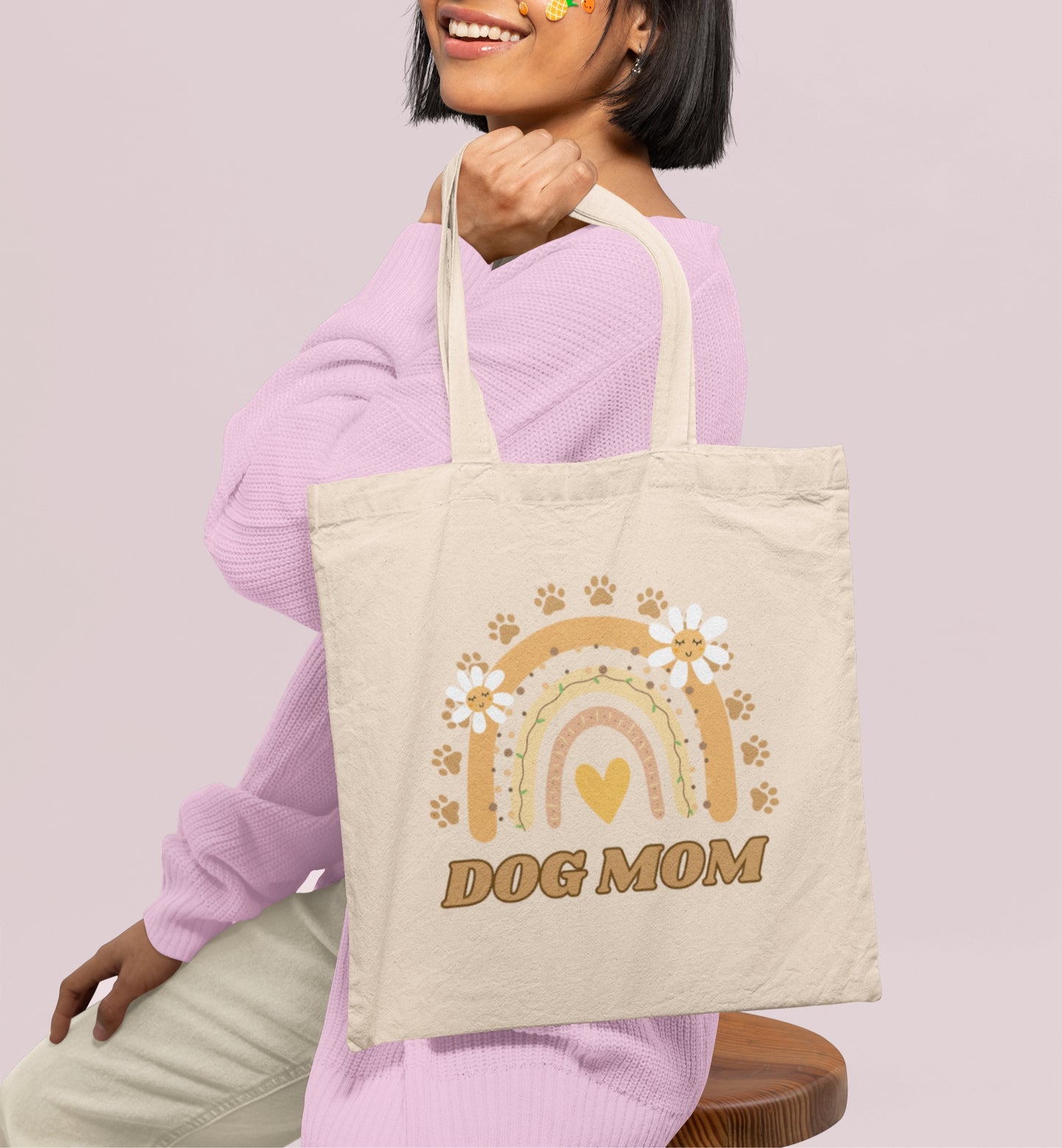 Dog Mom Tote Bag